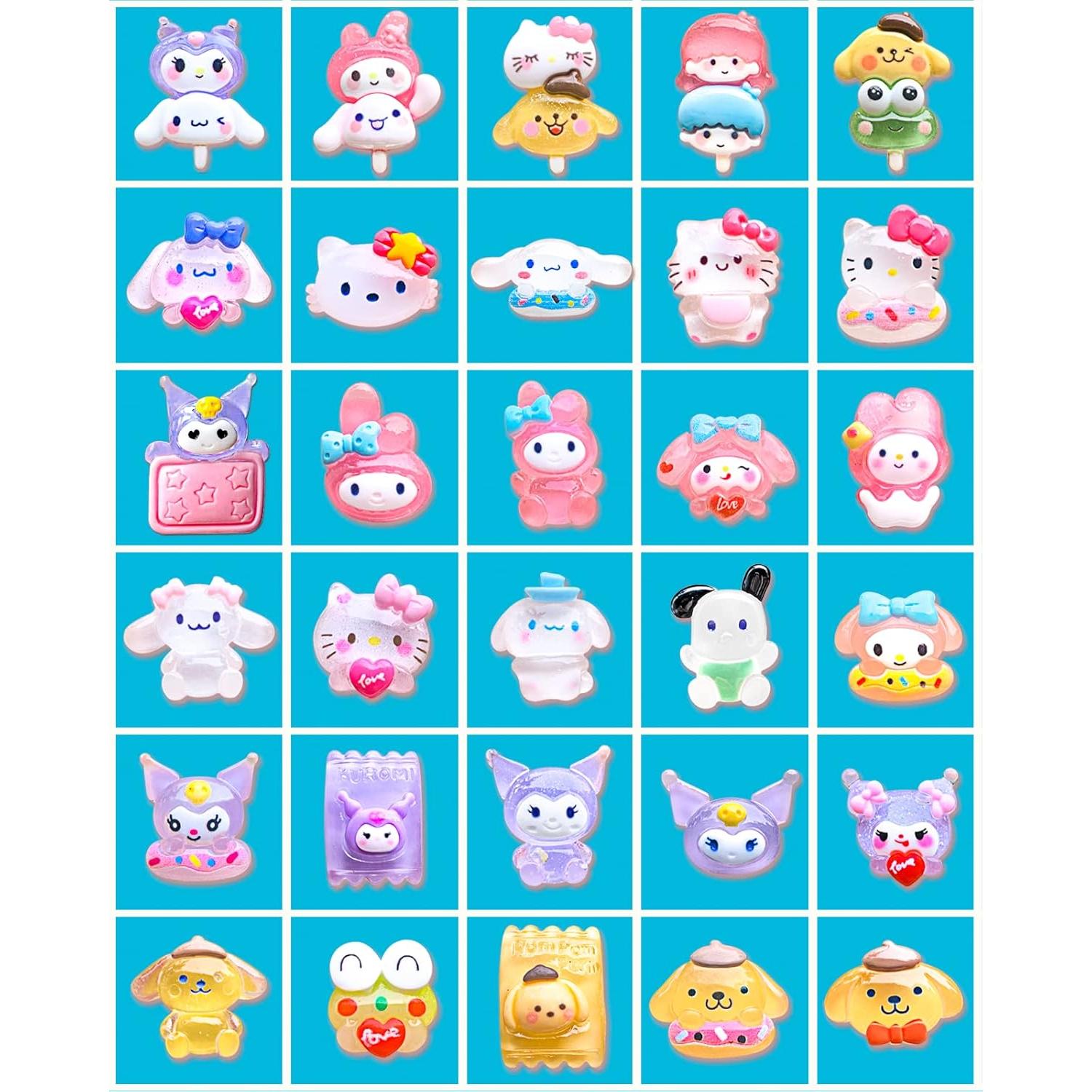 30 Piezas Adornos de Resina para Zapatos Zuecos Sandalias