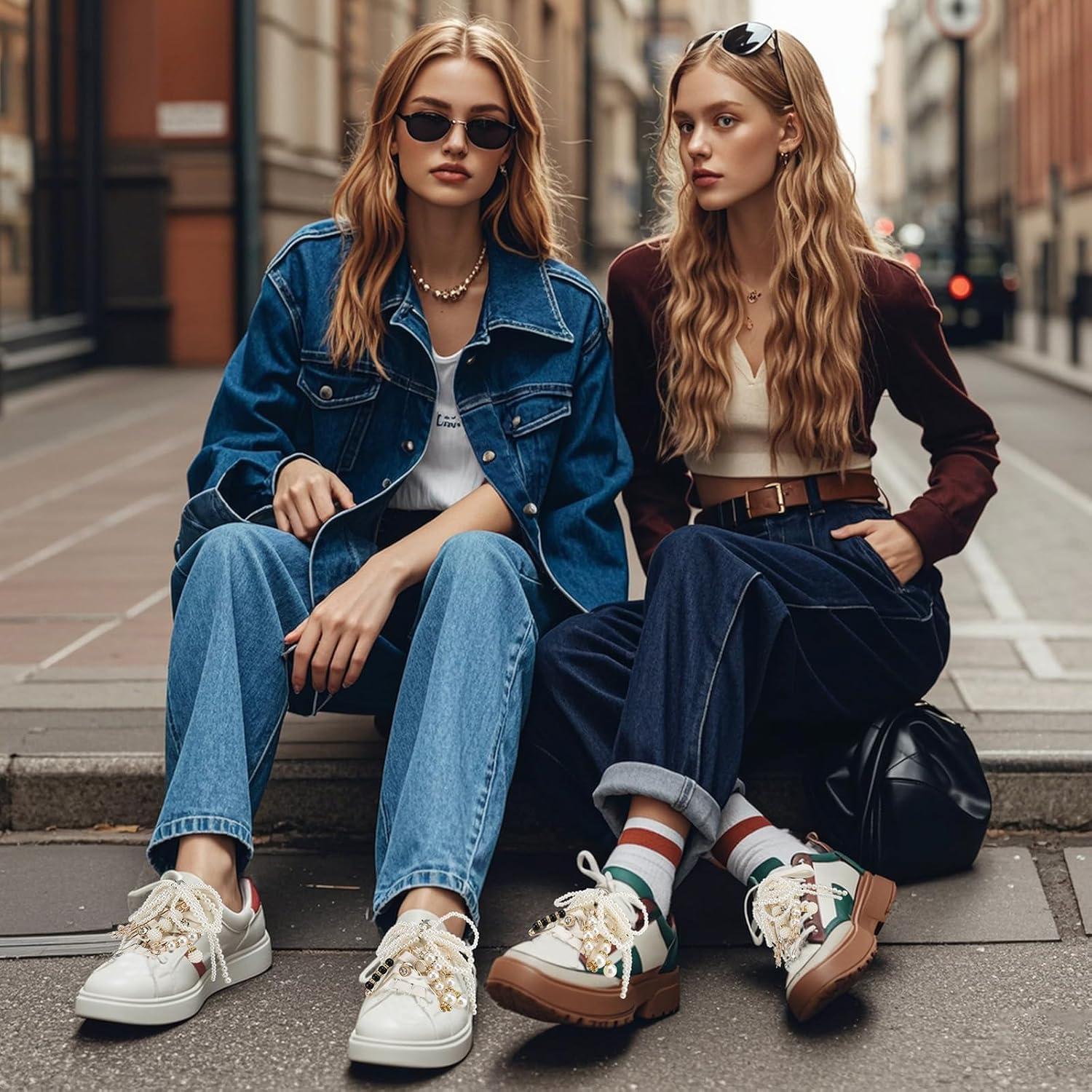 72 Encantos para Zapatillas y Ropa - Broches de Perlas y Rhinestones