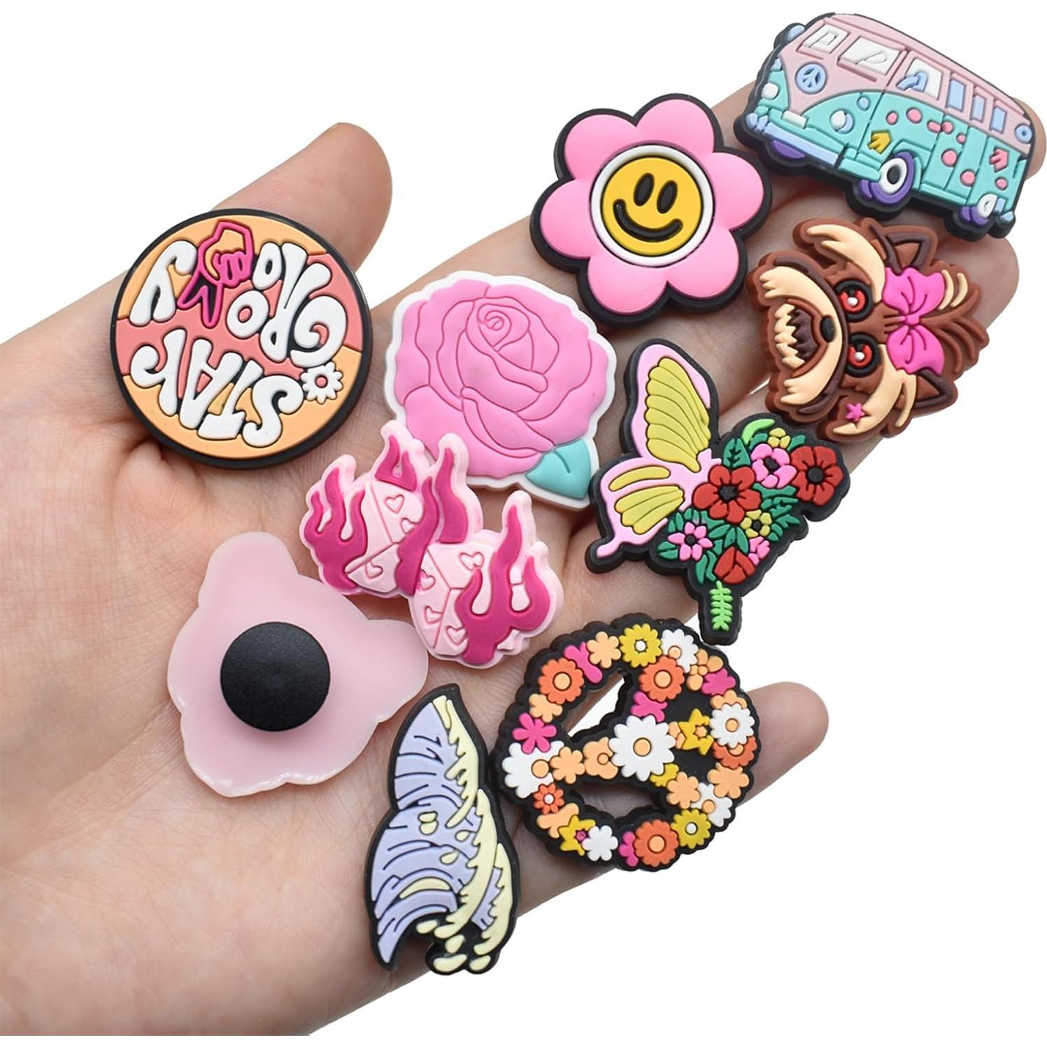 50 Encantos para Zapatos Multicolor LVBIYDU - Decoración Divertida