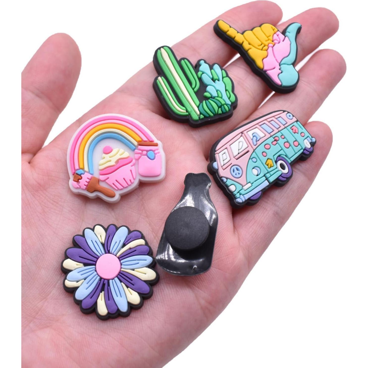 50 Encantos para Zapatos Multicolor LVBIYDU - Decoración Divertida