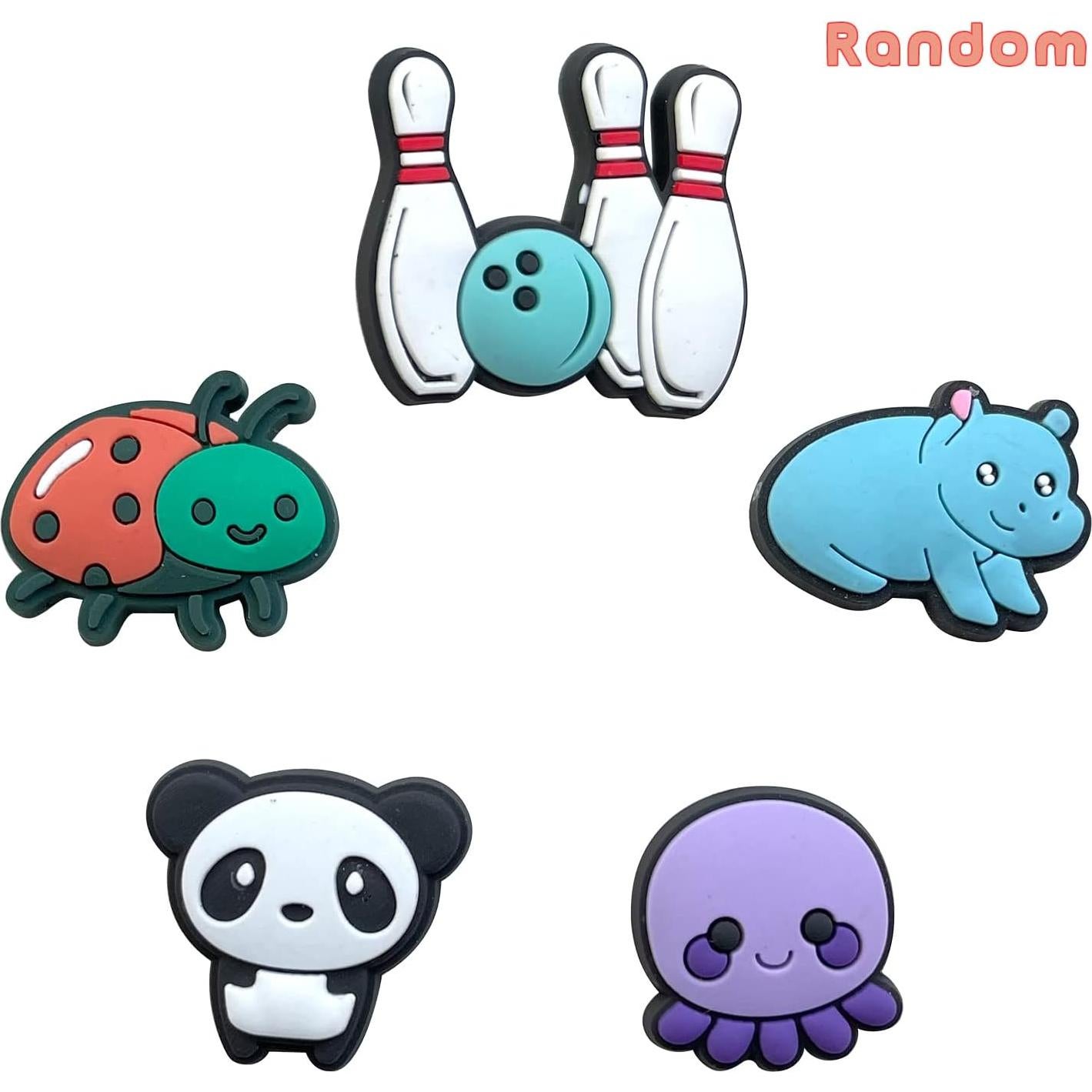 Lote de 100 Encantos de Zapato de PVC para Decoración