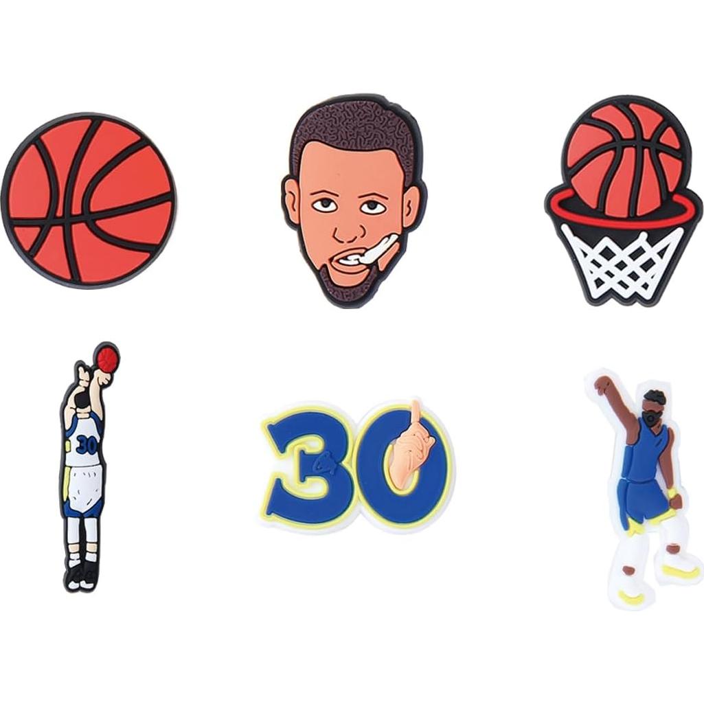 30 Piezas Encantos de Zapatillas de Baloncesto PVC para Niños