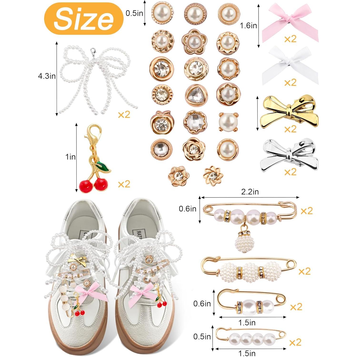 40 Encantos para Zapatos Yawlsow - Accesorios de Moda