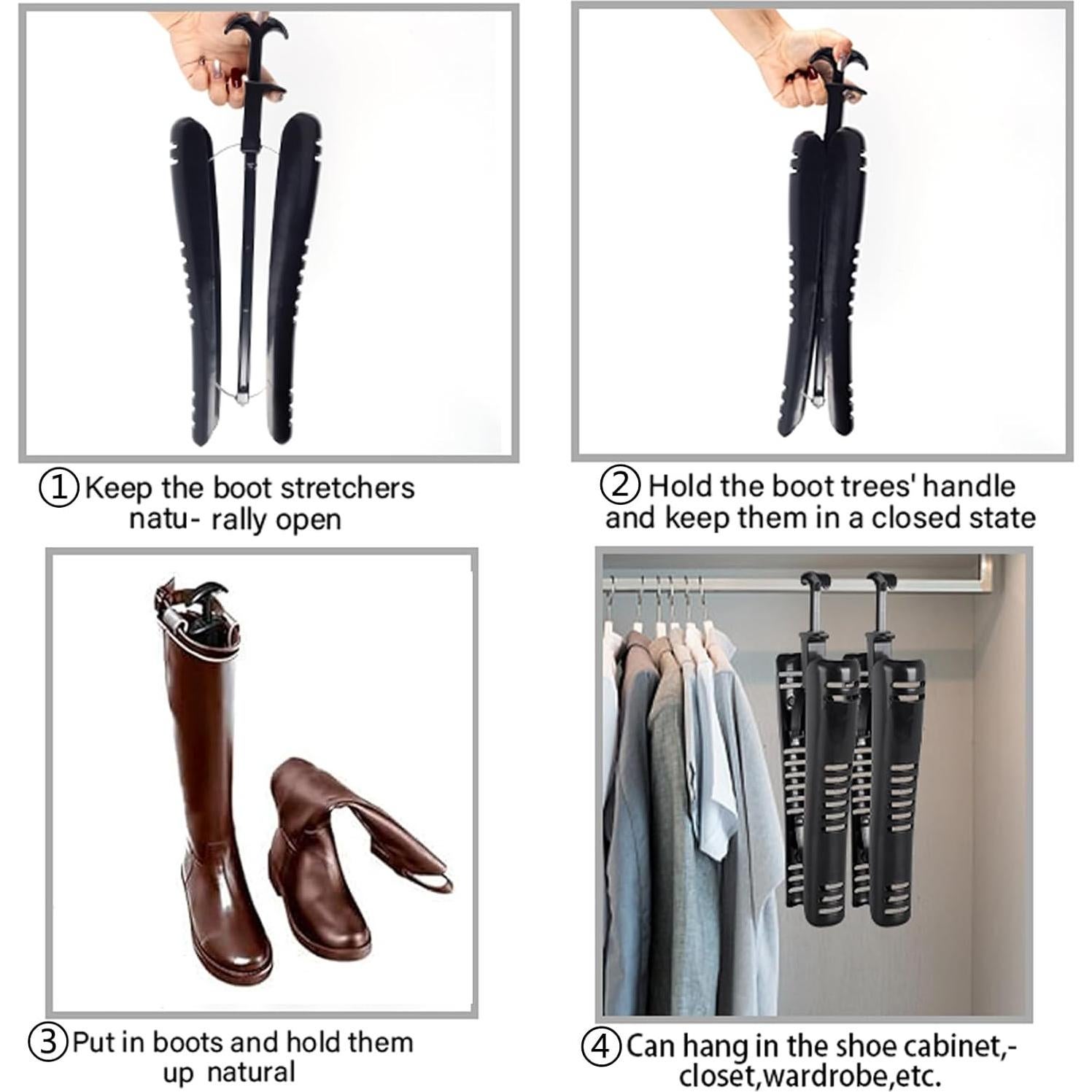 Soporte para Botas Altas 4 Pcs CT-Boot Trees Ajustable