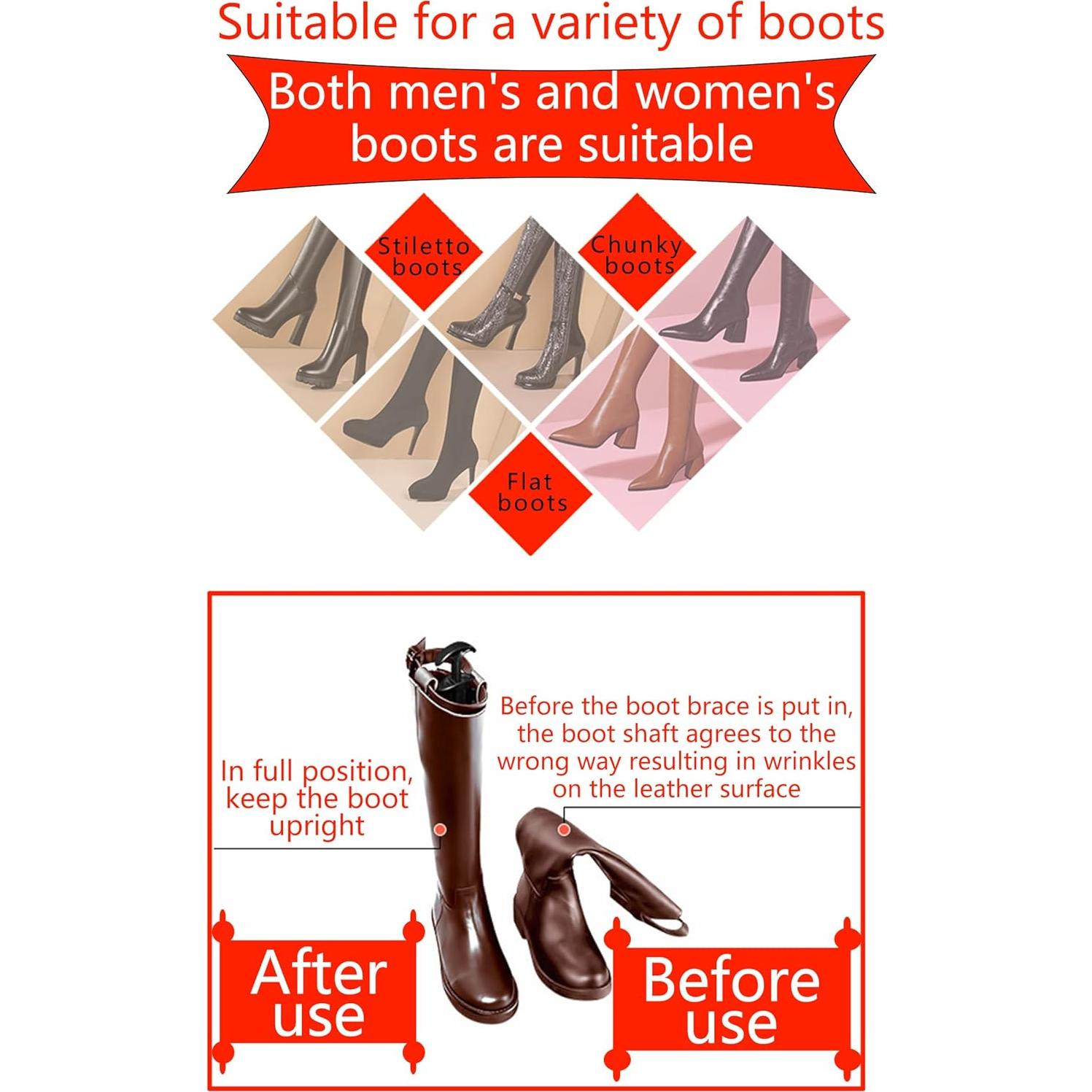 Soporte para Botas Altas 4 Pcs CT-Boot Trees Ajustable