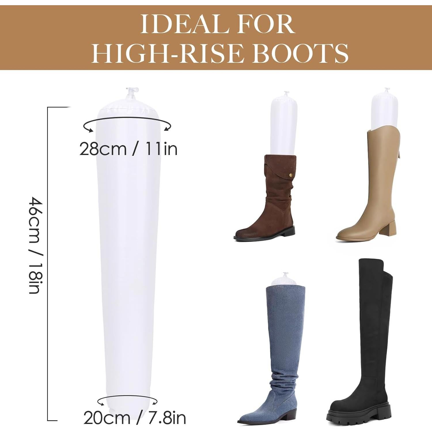 Formadores Inflables para Botas kilofly - 3 Pares - 46cm Blanco