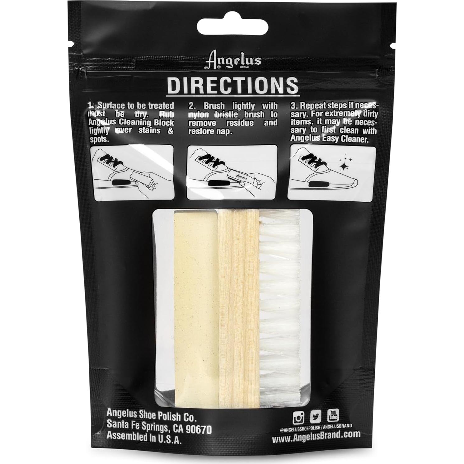 Kit Limpiador Suede/Nubuck Angelus - 3.2x10.9cm, 81.65g