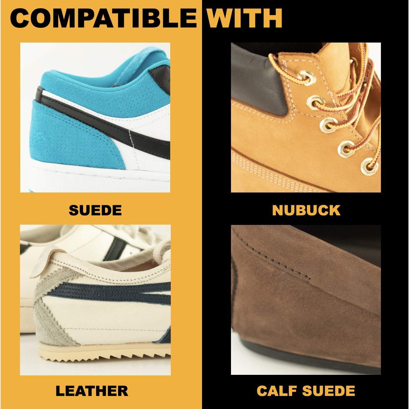 Limpiador de Zapatos de Ante Wilkins - Cepillo 2 en 1 con Goma