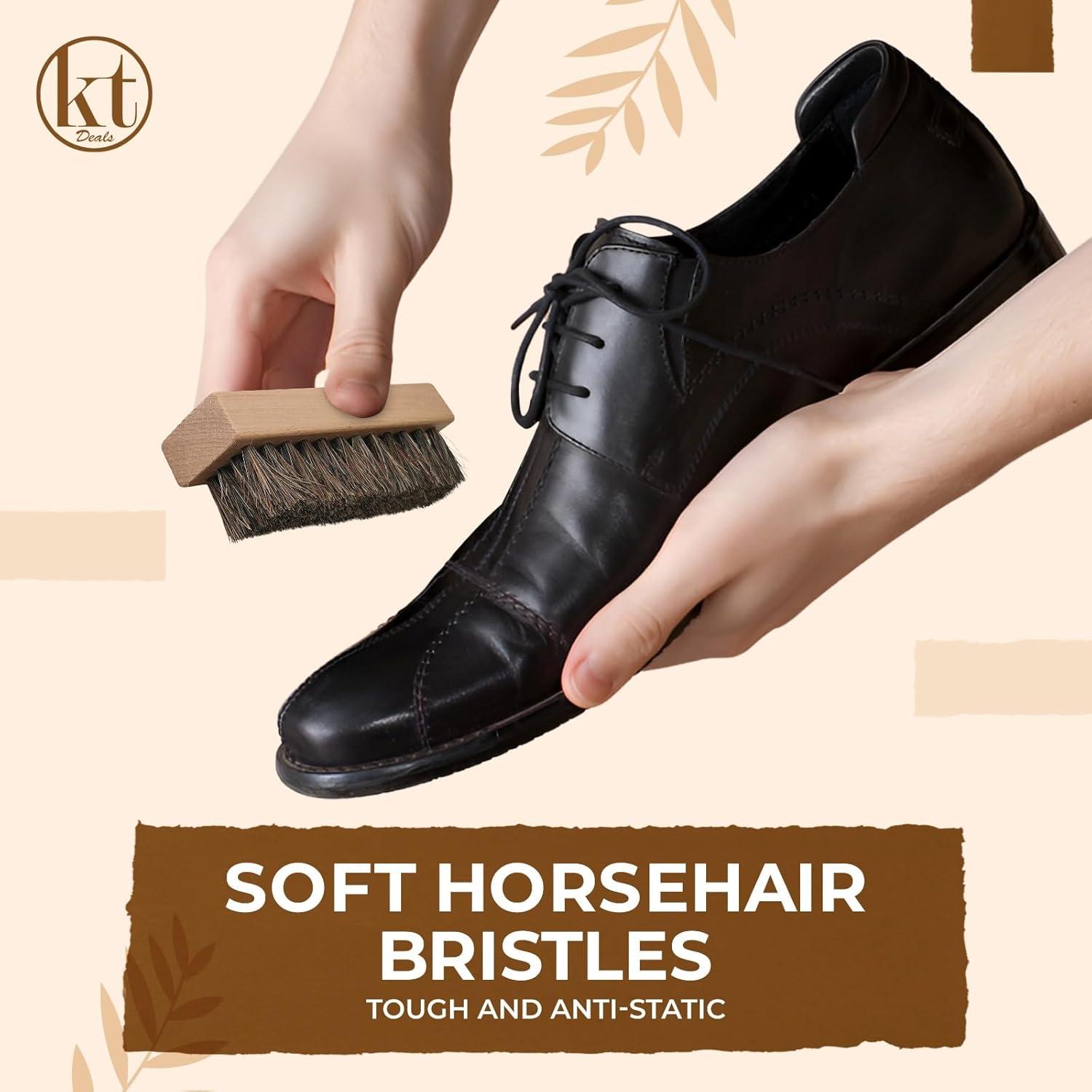 Juego de 3 cepillos de limpieza de zapatos KT Deals