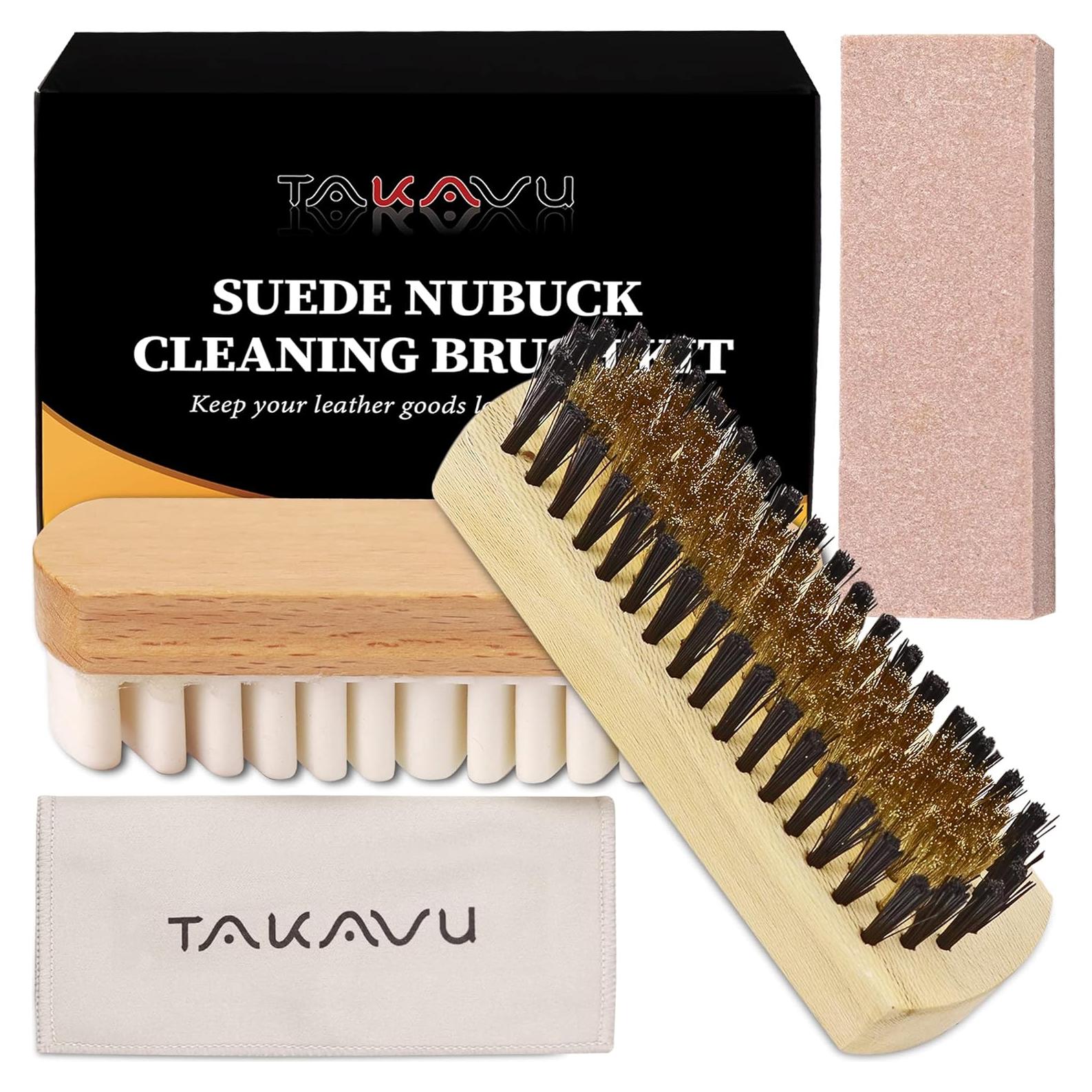 Kit de Limpieza Suede y Nubuck TAKAVU - Cepillos y Paño
