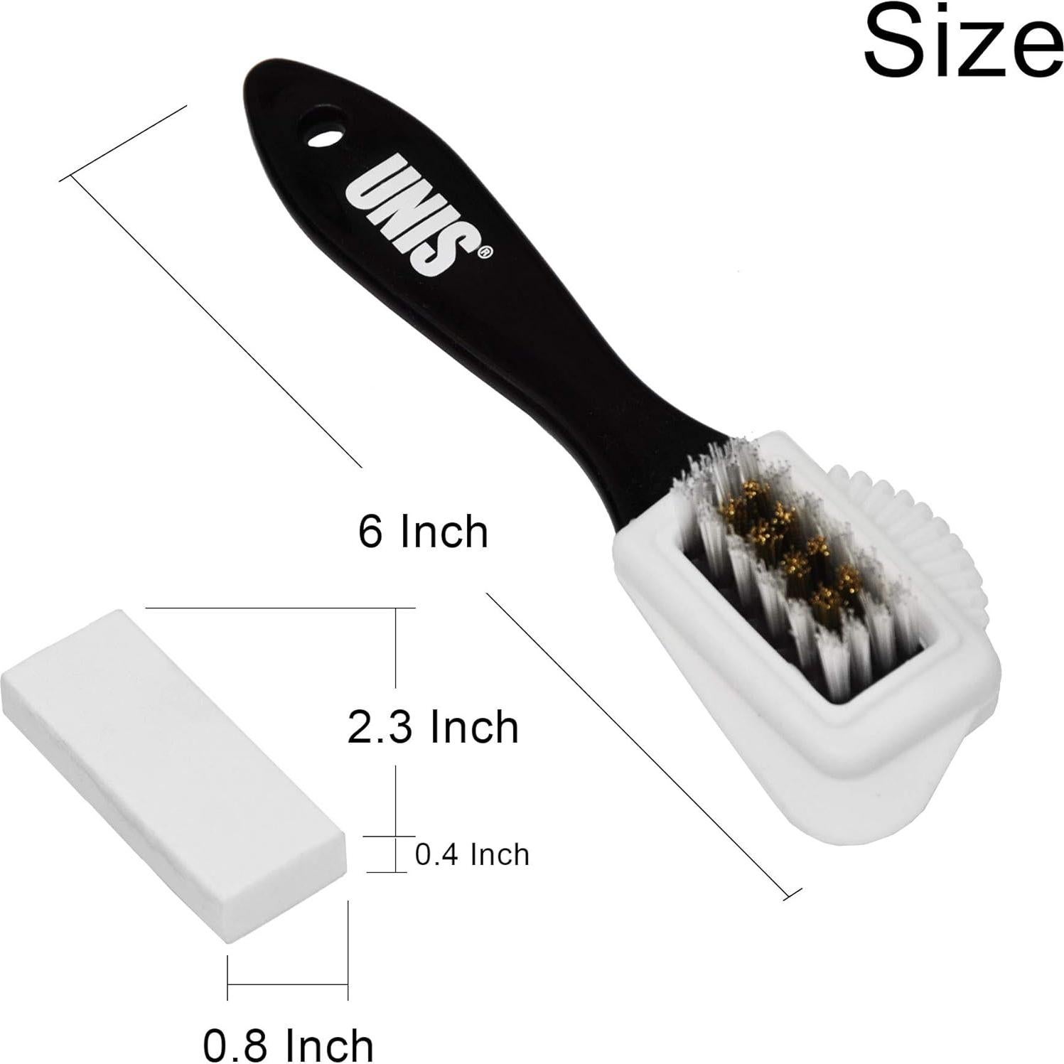 Cepillo 4 en 1 UNIS para limpieza de gamuza y nobuck