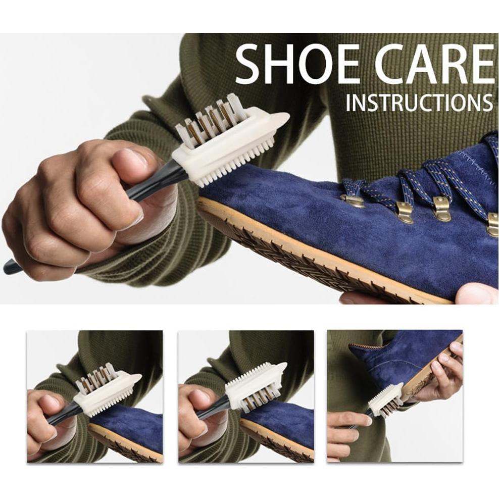 Cepillos de Suede y Nubuck QINIUNIU 4 en 1 - 2 Piezas