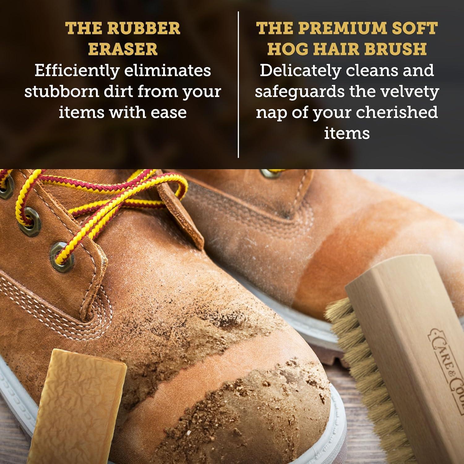 Cepillo Premium de Cerda de Jabalí Care & Cool para Suede 10.9cm