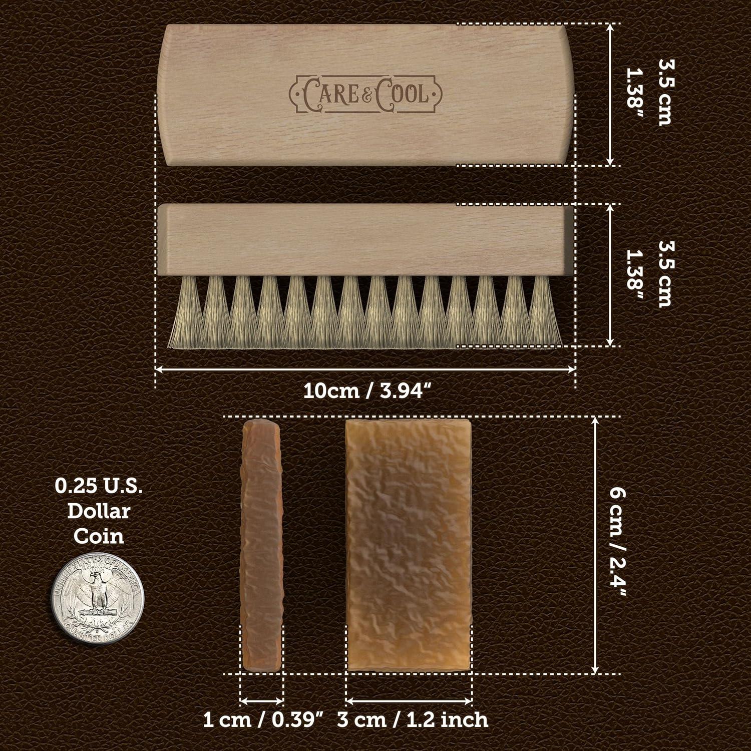 Cepillo Premium de Cerda de Jabalí Care & Cool para Suede 10.9cm