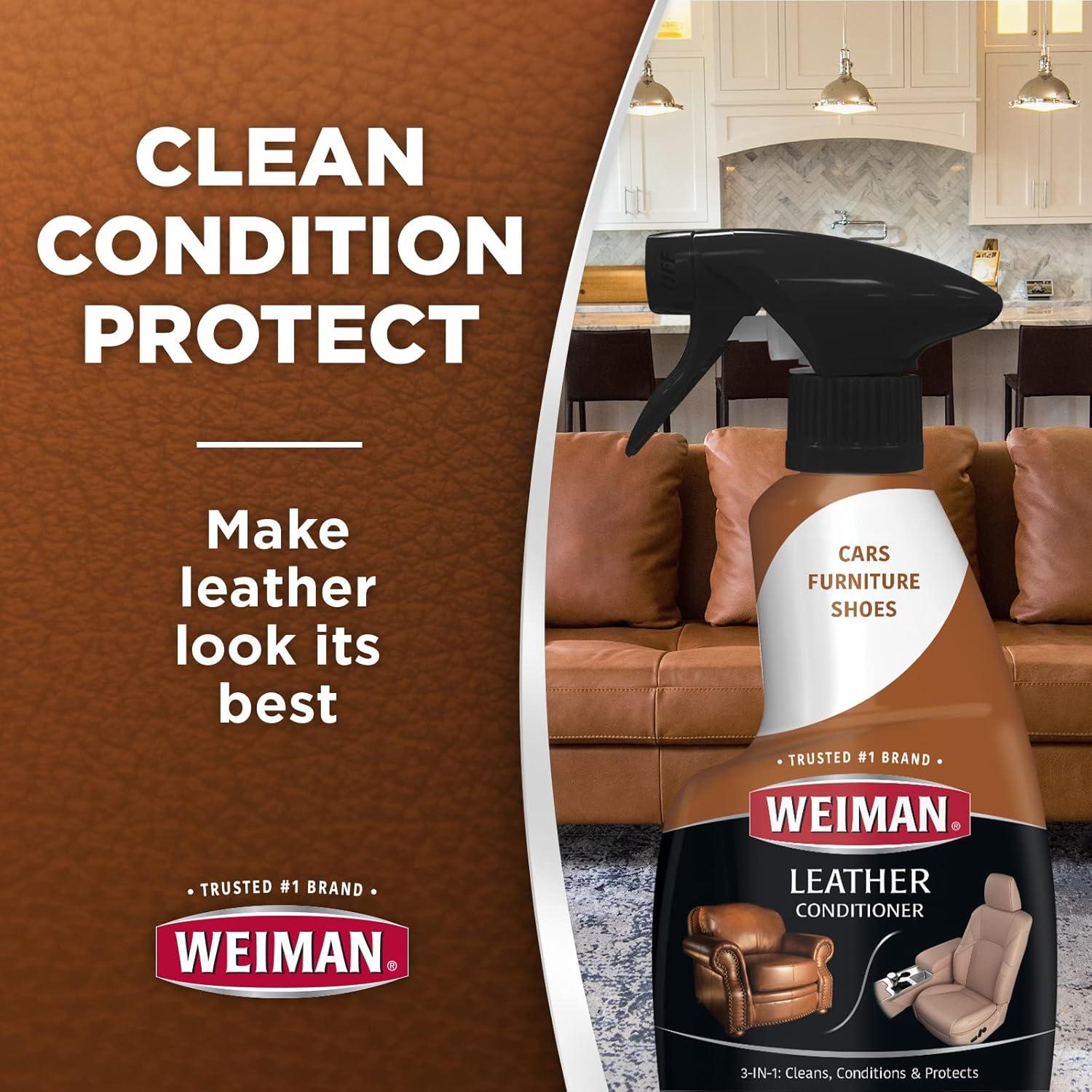 Limpiador y Acondicionador de Cuero Weiman 355 ml - Protección UV