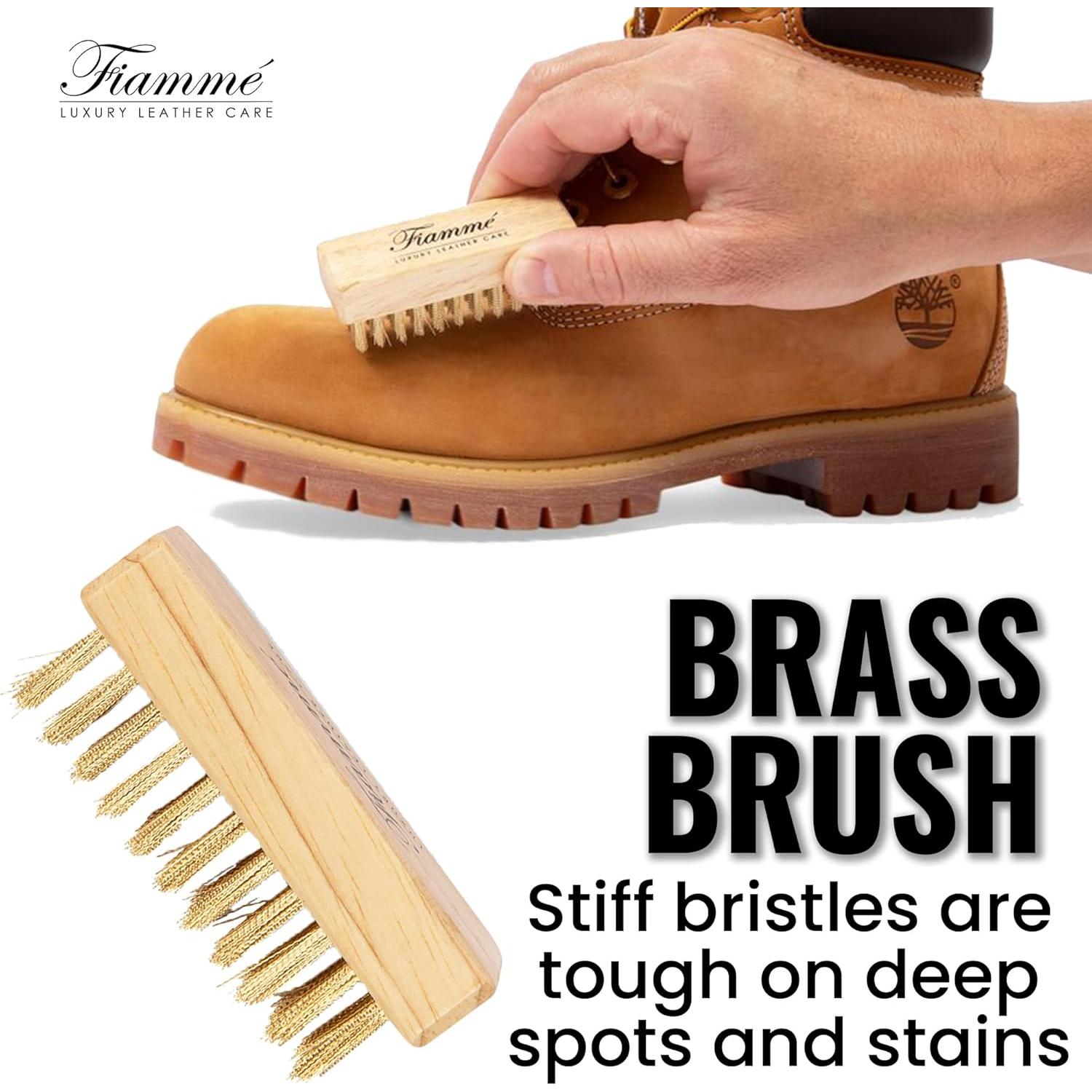 Kit de Limpieza de Ante y Nobuck Fiamme - Cepillos y Borrador