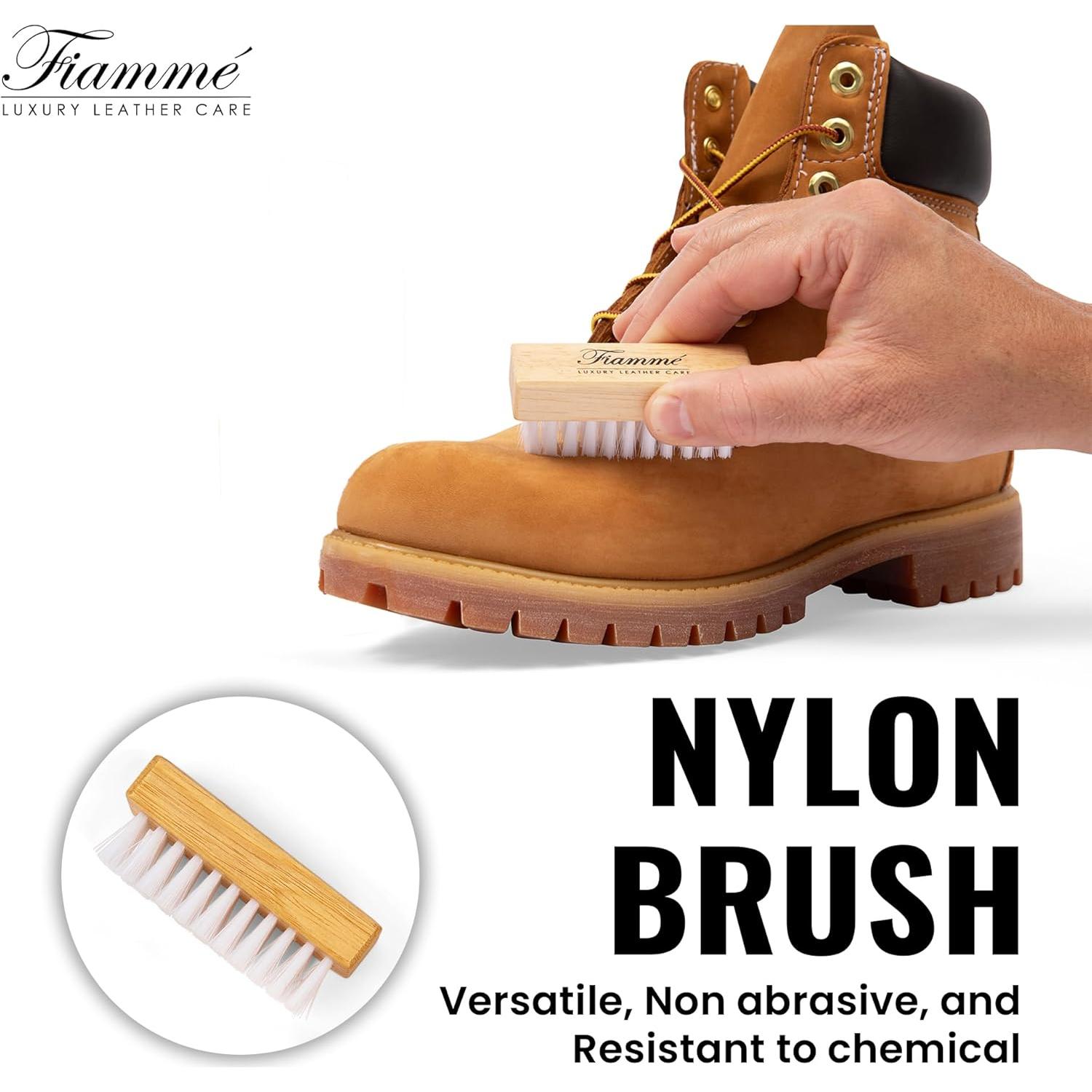 Kit de Limpieza de Ante y Nobuck Fiamme - Cepillos y Borrador