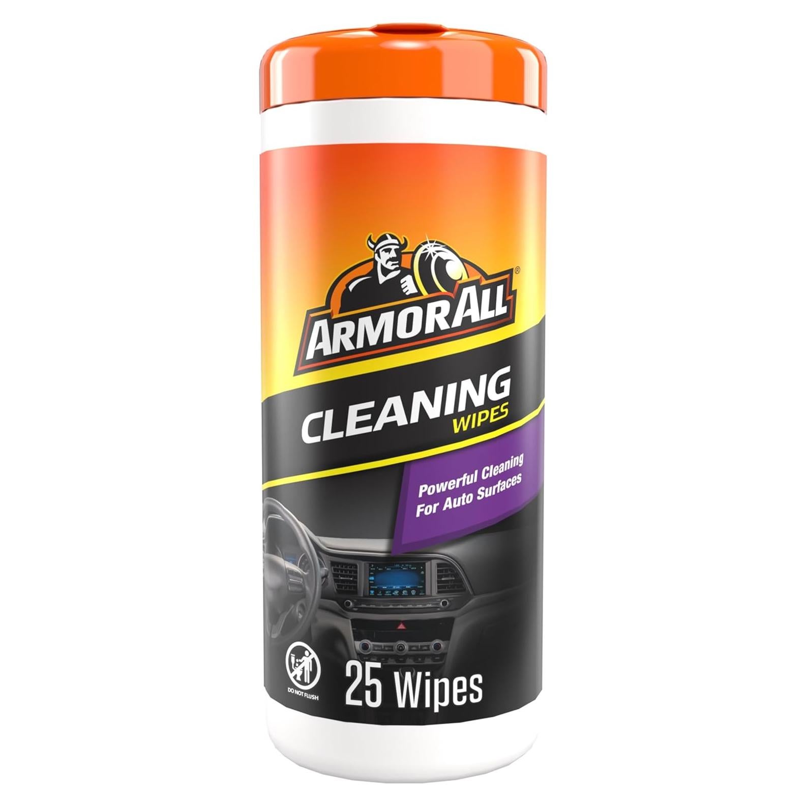 Toallitas Limpiadoras Armor All para Interiores de Auto - 25 Unidades