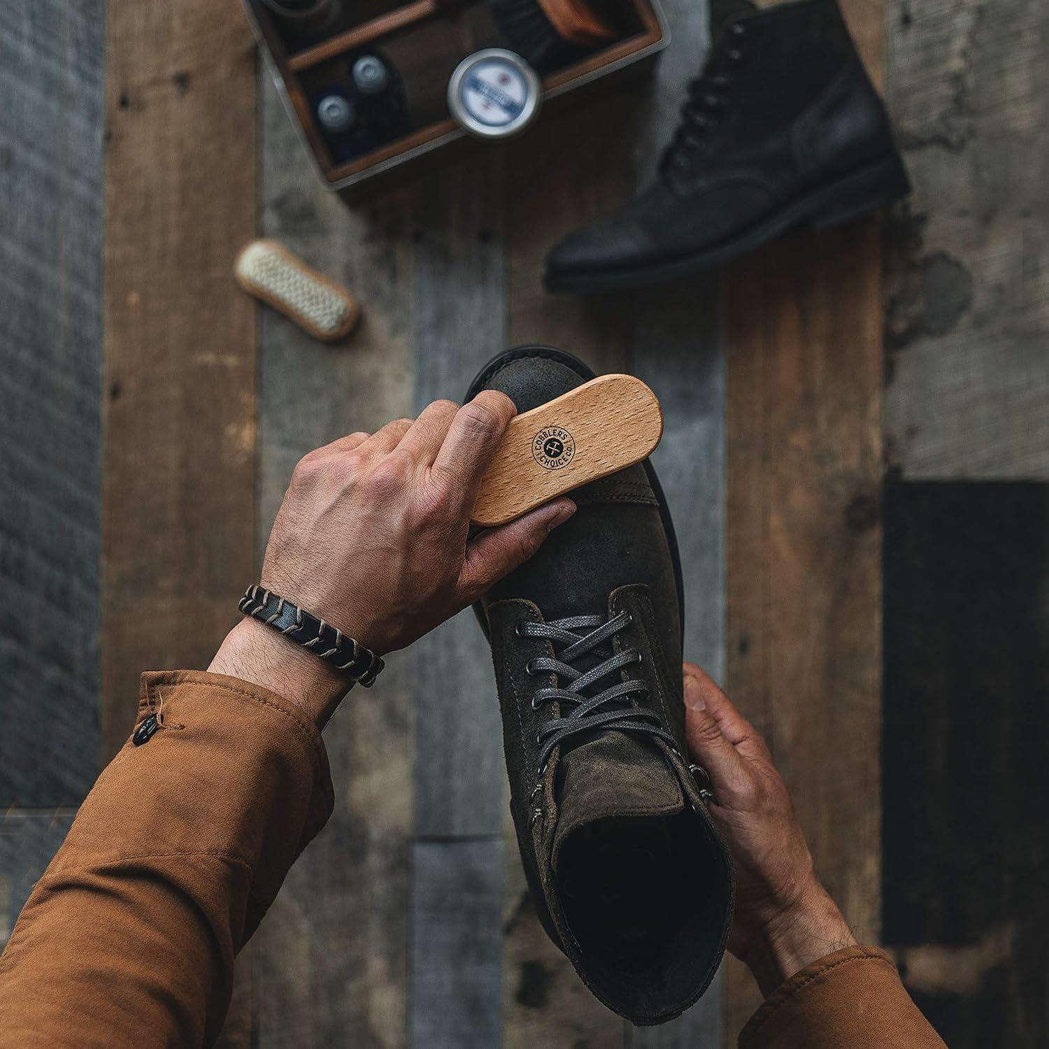 Cepillo de Suede y Nubuck Cobbler's Choice - 100% Crepe Natural