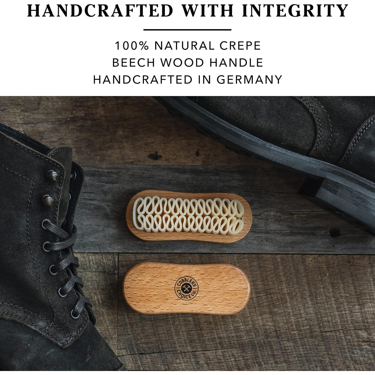 Cepillo de Suede y Nubuck Cobbler's Choice - 100% Crepe Natural