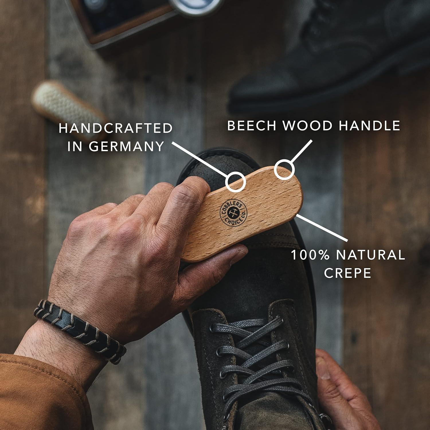 Cepillo de Suede y Nubuck Cobbler's Choice - 100% Crepe Natural