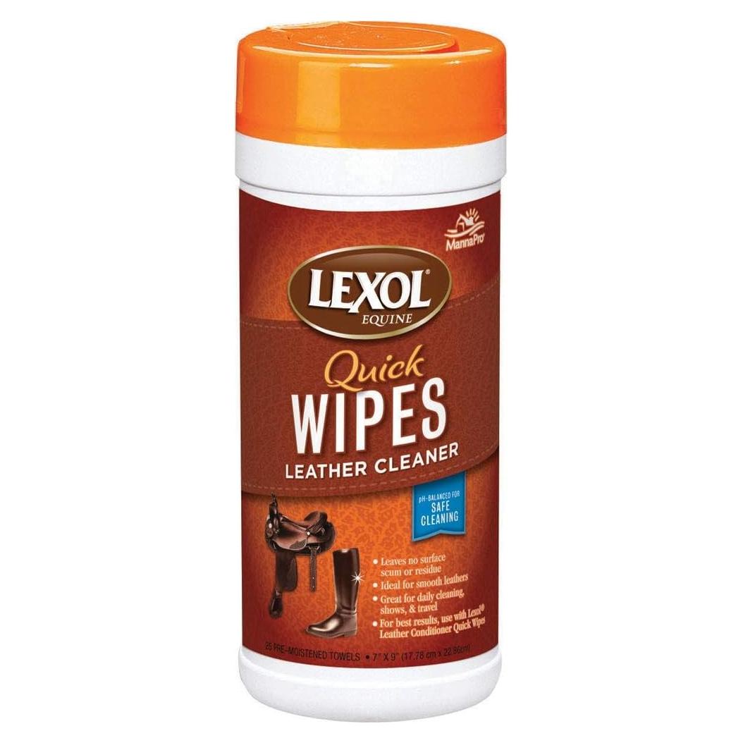 Toallitas Limpiadoras de Cuero Lexol - 25 Unidades - pH Equilibrado