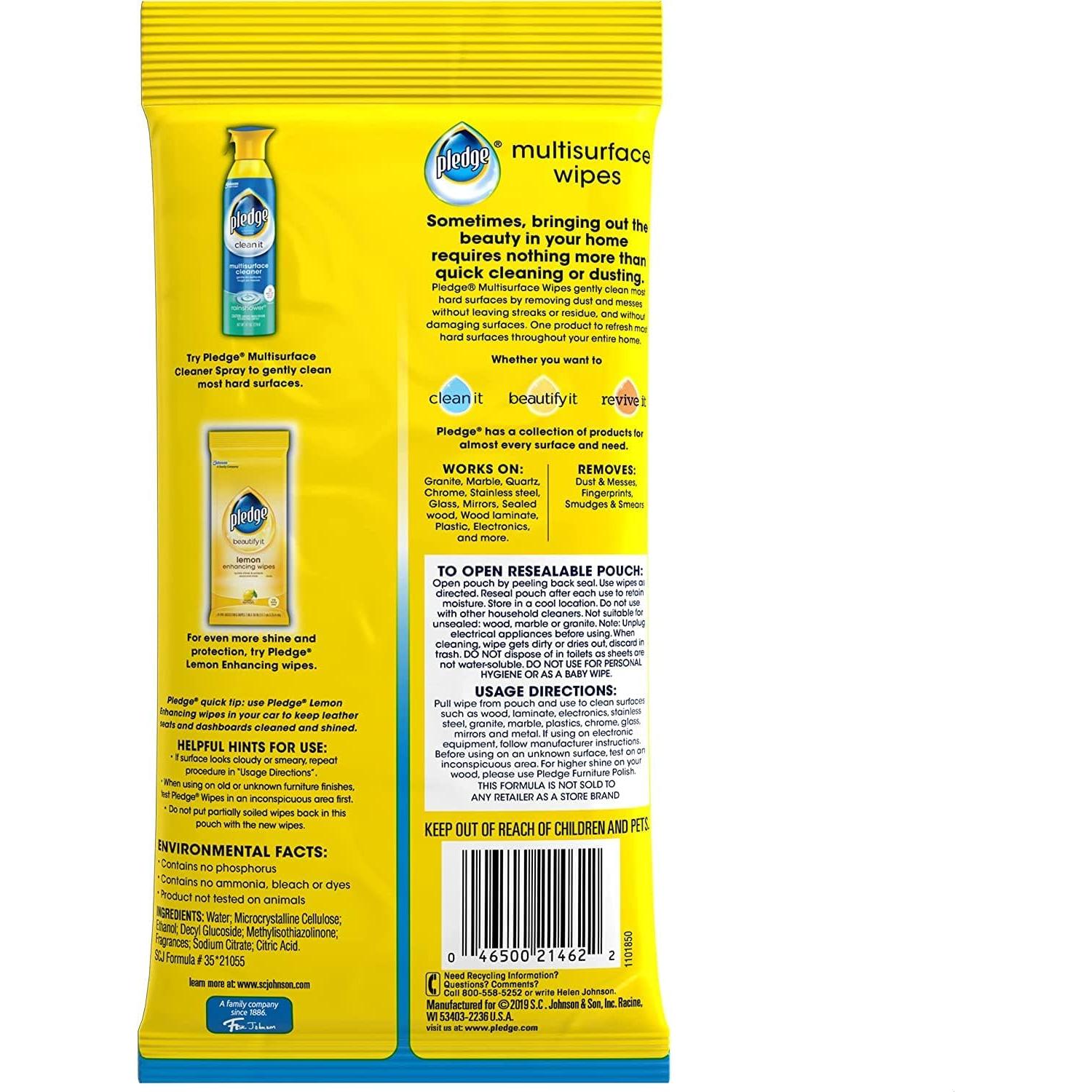 Toallitas Limpiadoras Pledge Everyday Clean - 150 Toallitas