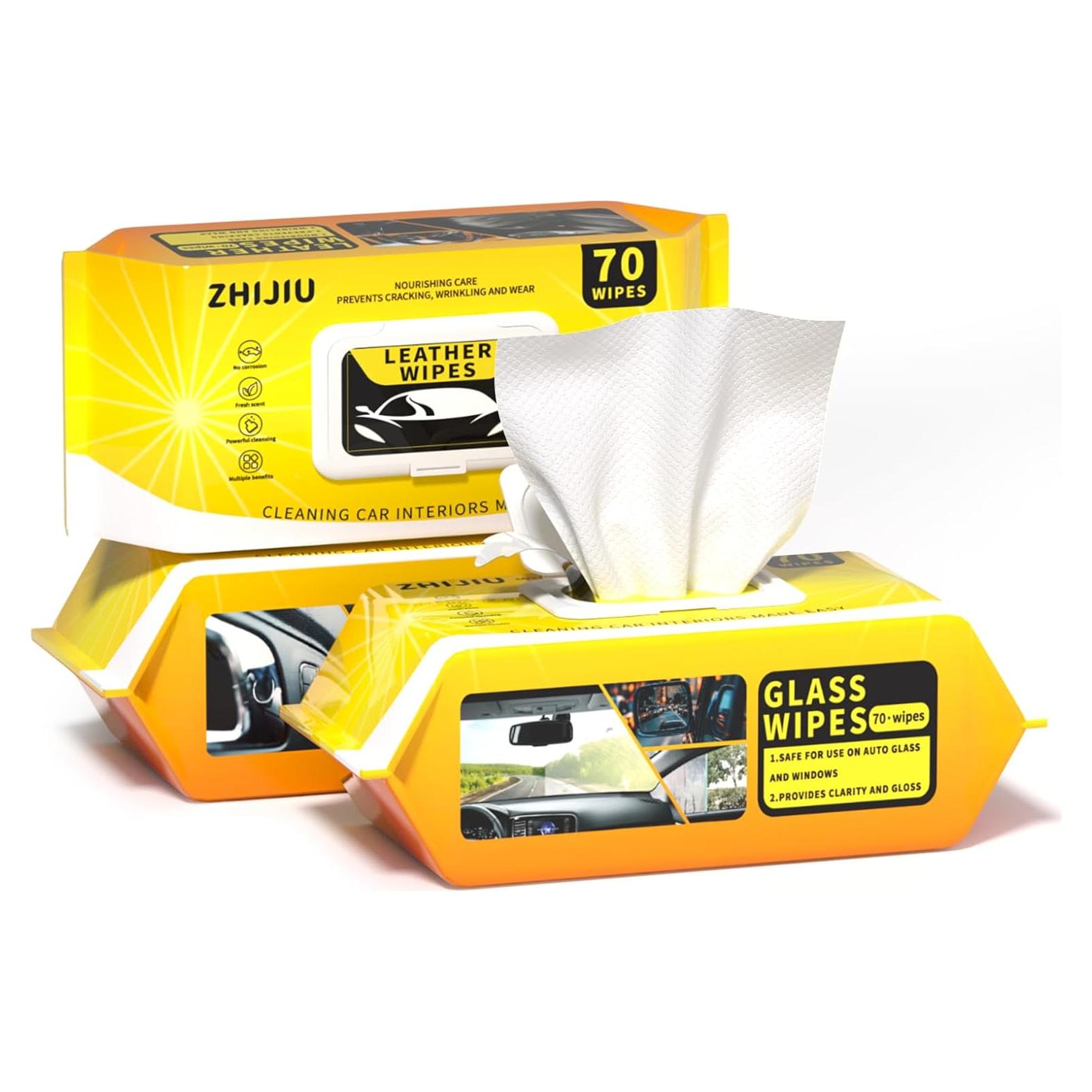 Toallitas de Limpieza para Automóvil ZHIJIU 70 Unidades 20x20 cm