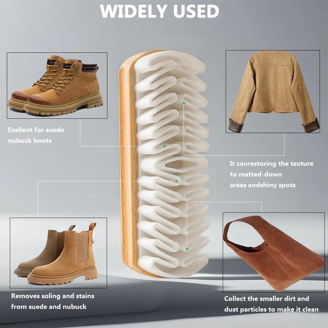Set 2 Cepillos de Ante FEISHI para Limpiar Zapatos Nubuck