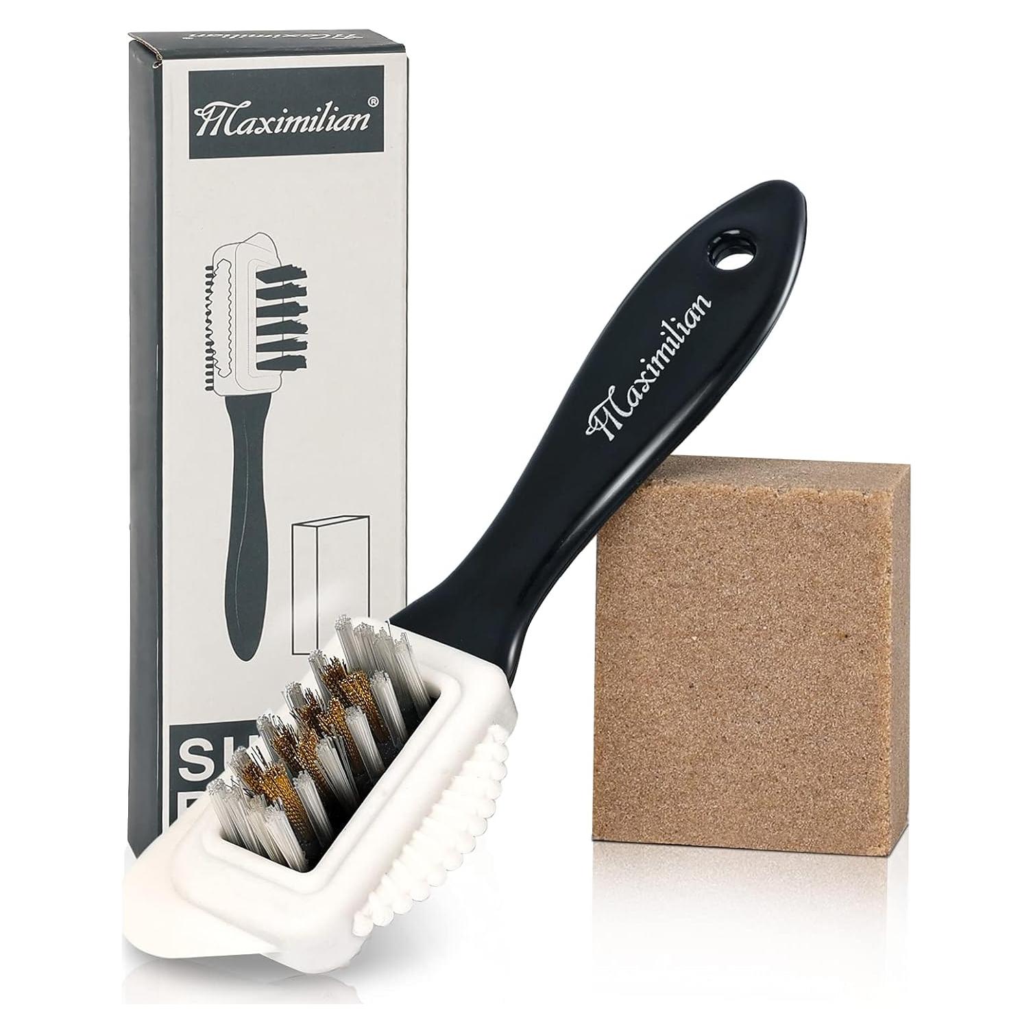 Kit de Limpieza de Zapatos Maximilian - Cepillo 4 en 1 para Cuero