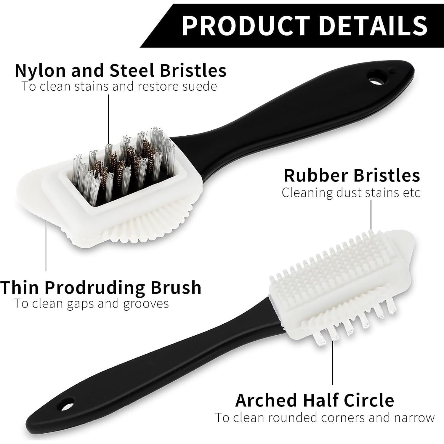 Kit de Cuidado de Zapatos Amabro - 3 Piezas para Suede y Nubuck