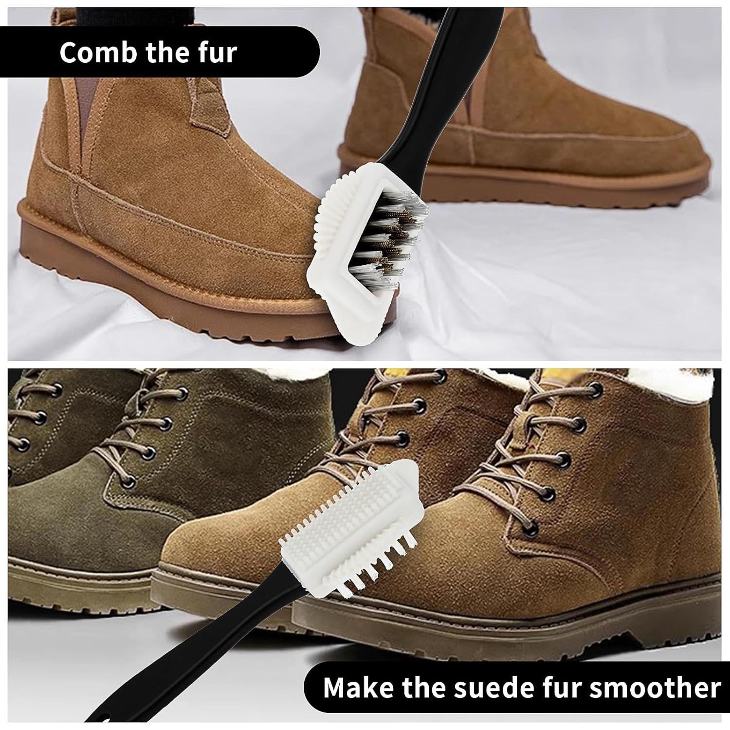 Kit de Cuidado de Zapatos Amabro - 3 Piezas para Suede y Nubuck