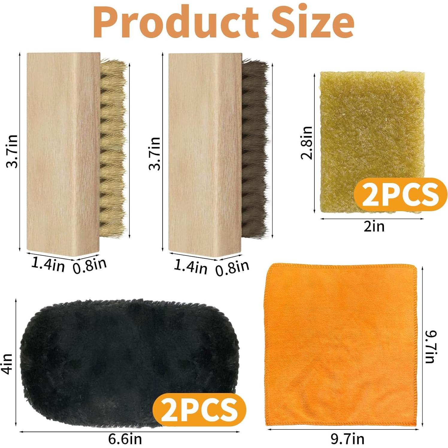 Kit de limpieza de ante 7 piezas TBTFW - Cepillos y borradores