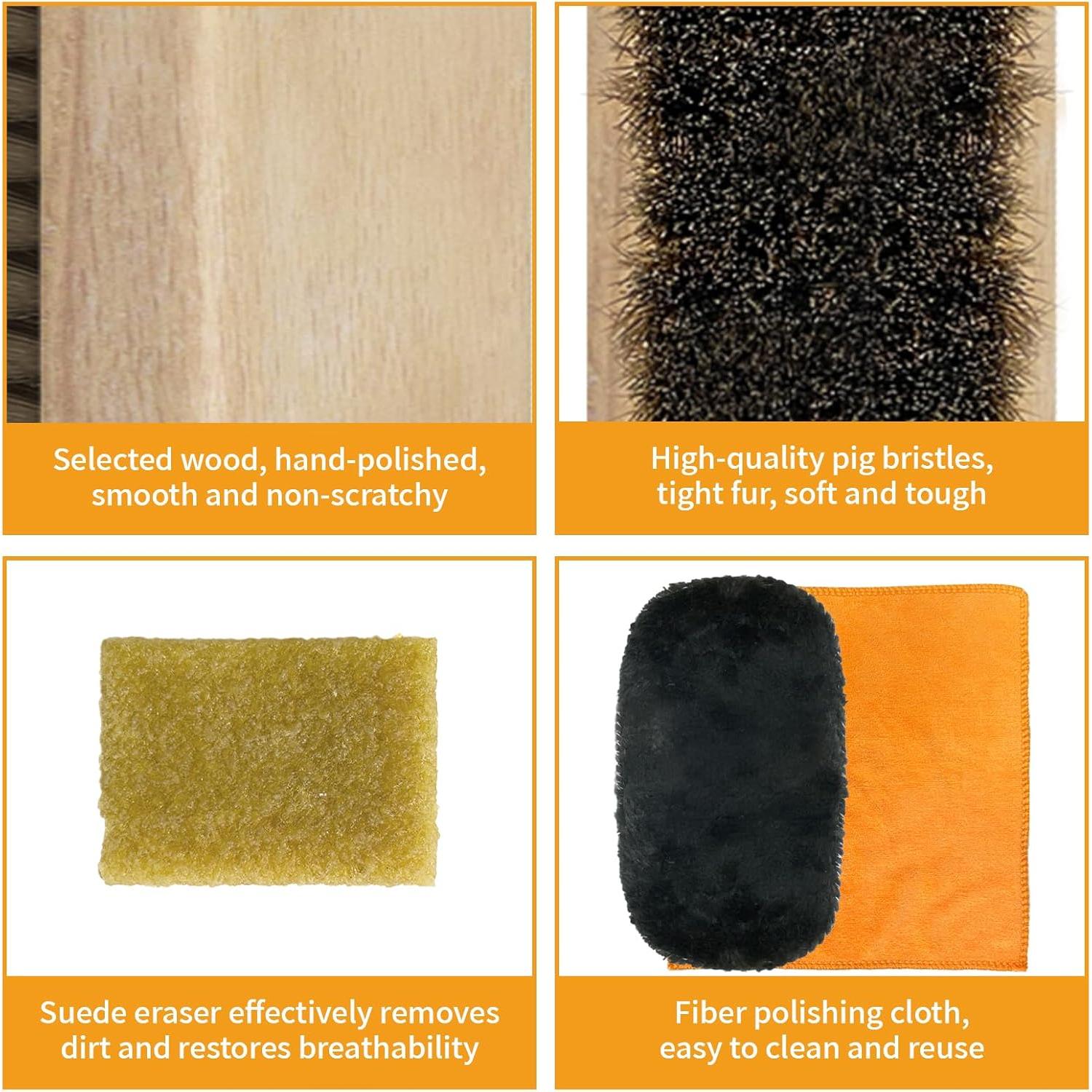 Kit de limpieza de ante 7 piezas TBTFW - Cepillos y borradores