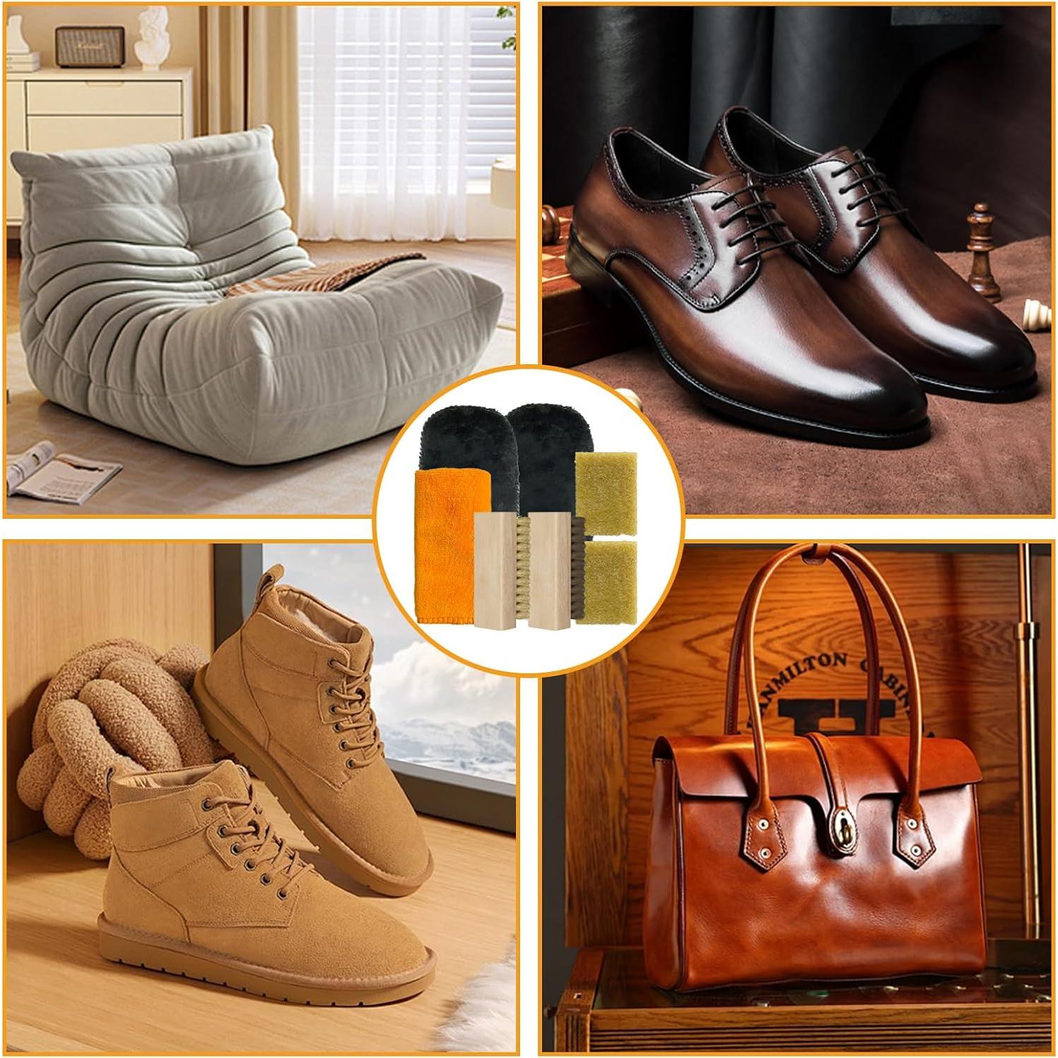 Kit de limpieza de ante 7 piezas TBTFW - Cepillos y borradores