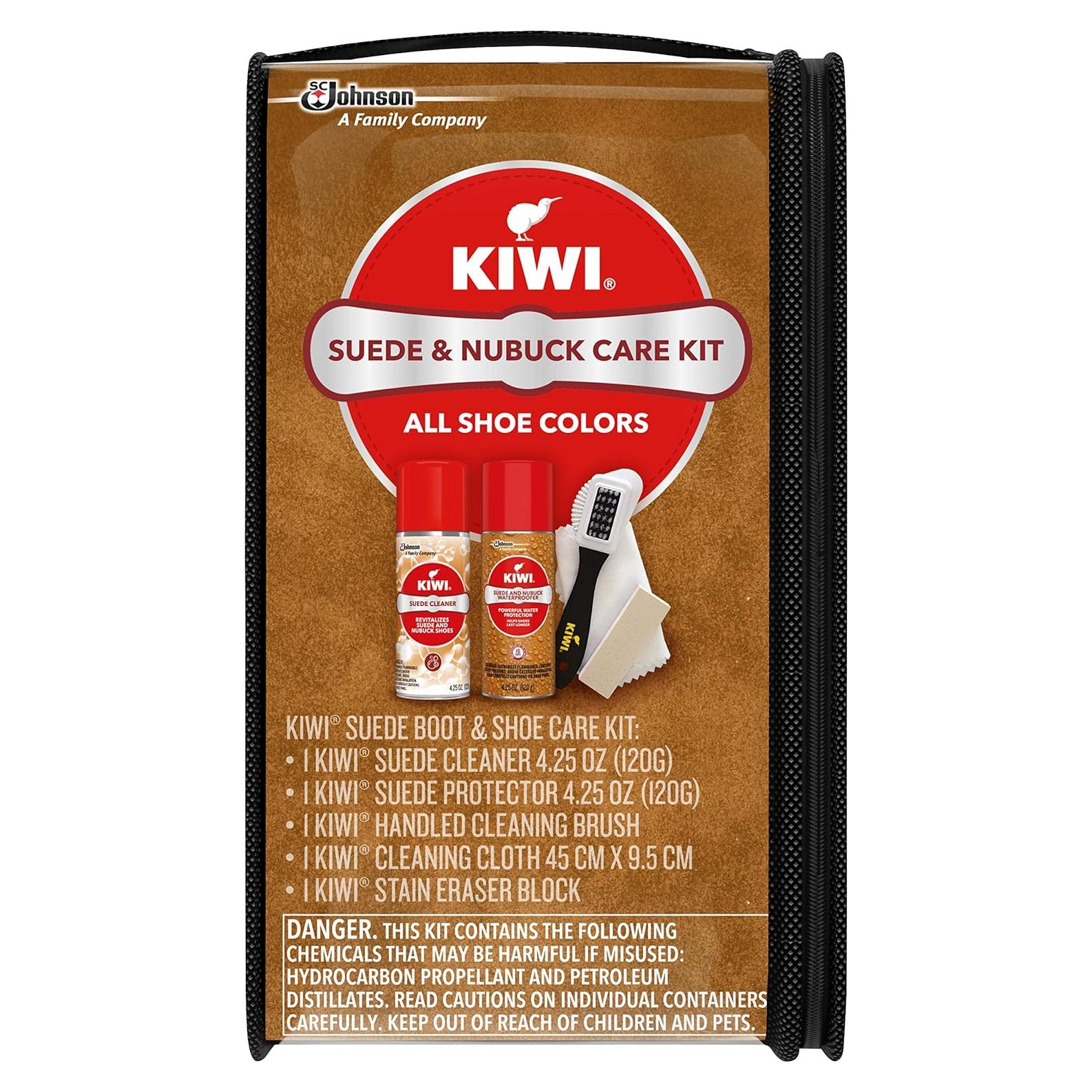 Kit Limpiador Suede y Nubuck KIWI - 5 Piezas