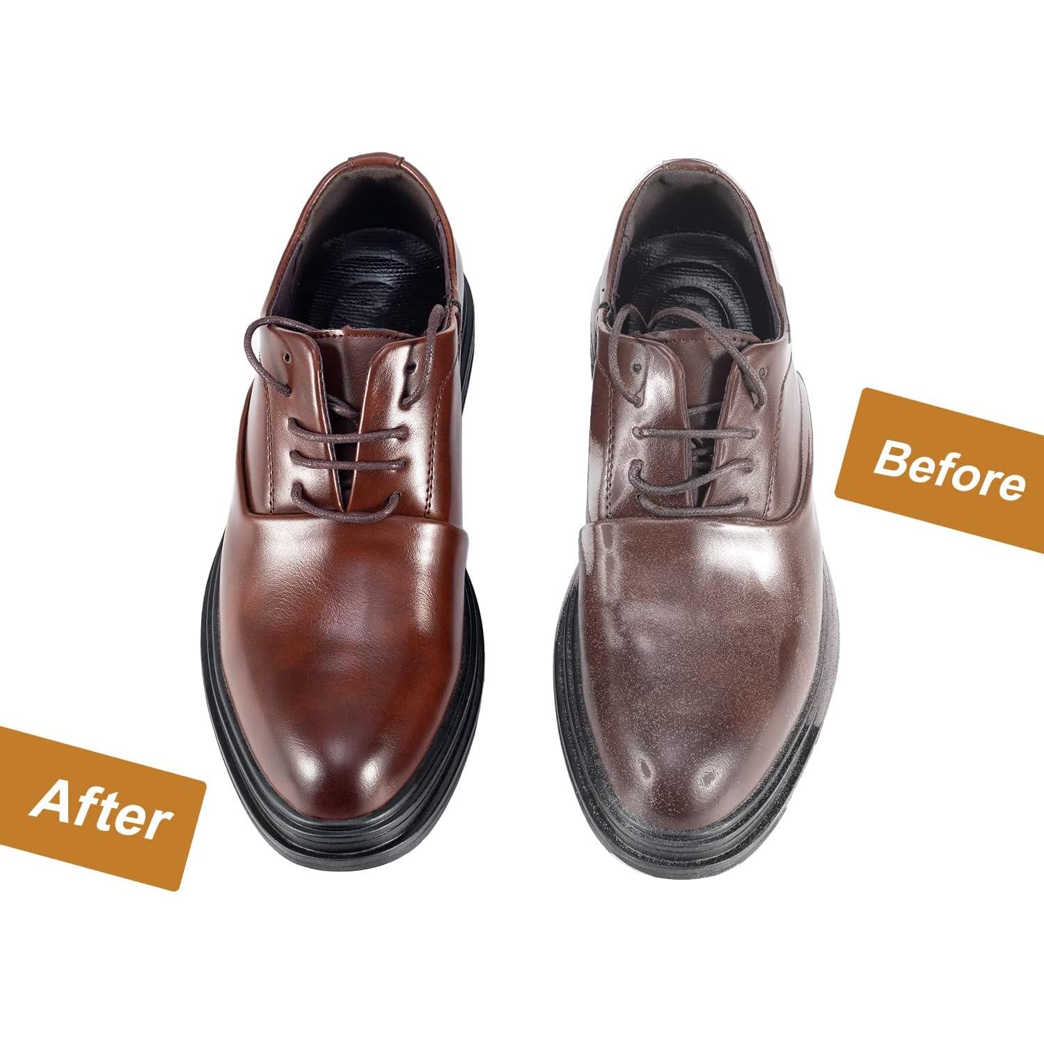 Kit de Cepillos para Zapatos Unekez - 4 Piezas de Madera y Pelo de Caballo