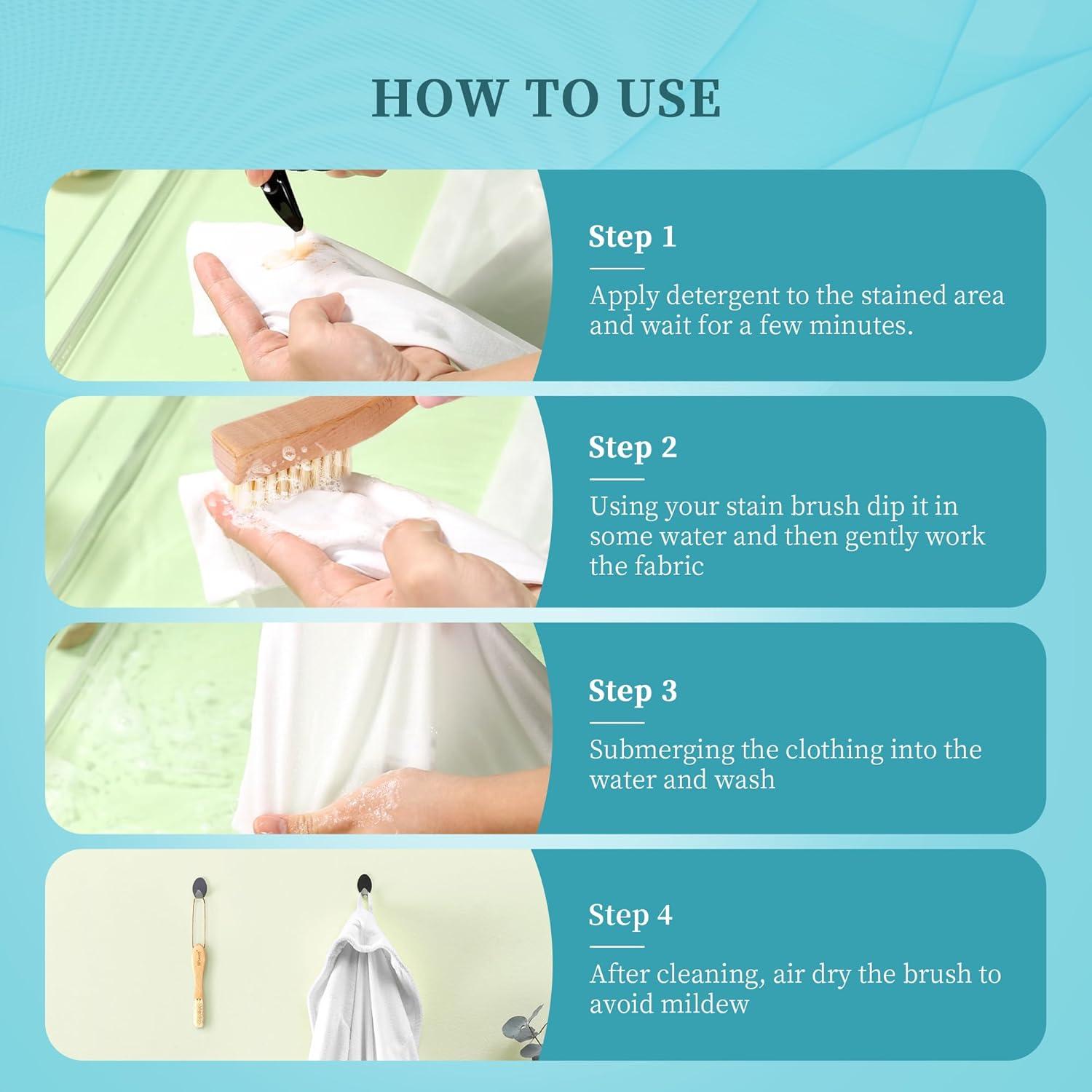 Cepillo para Manchas BFWood, Cerdas de Jabalí, 16cm