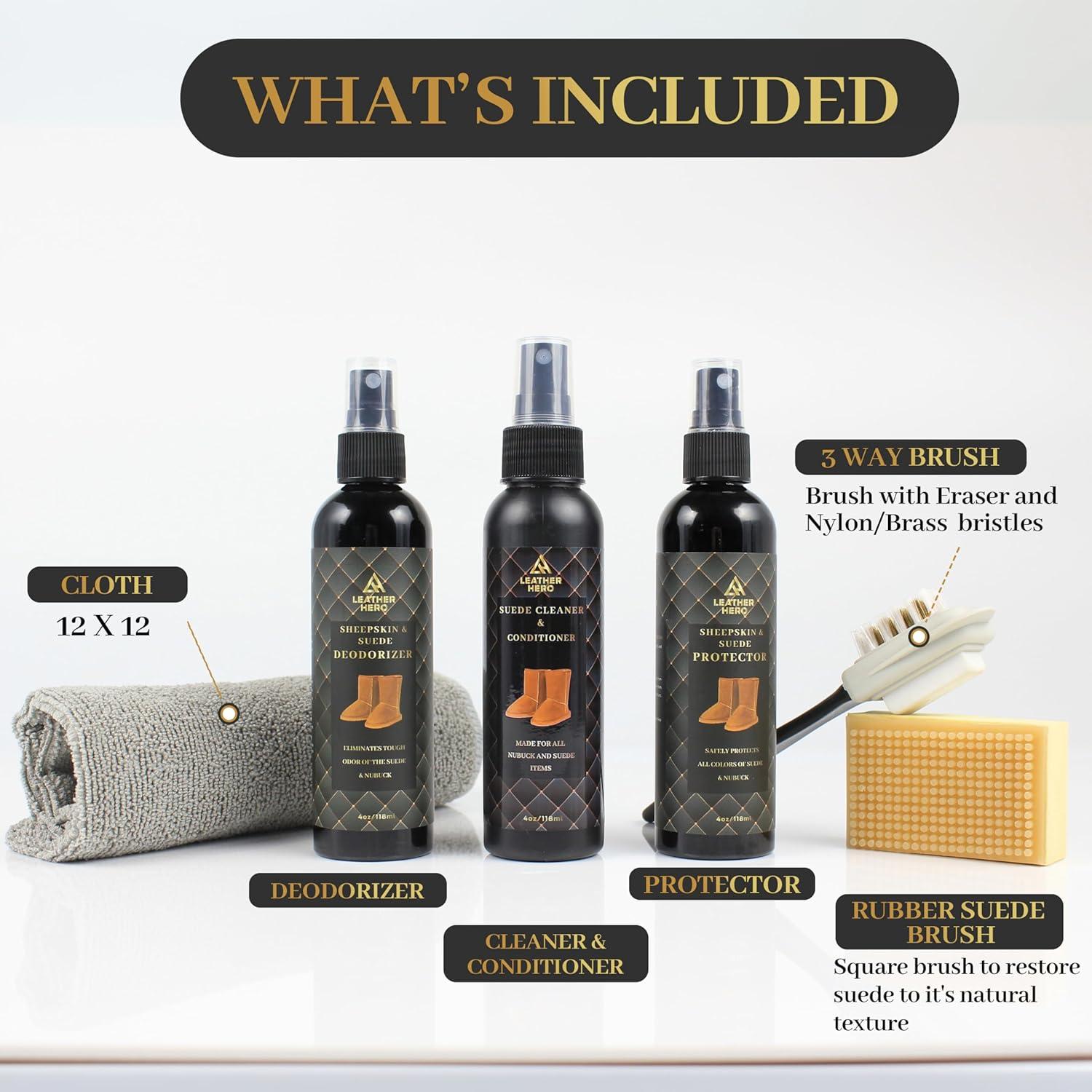 Kit de Cuidado de Ante y Nubuck - 6 Piezas - Ideal para Botas UGG