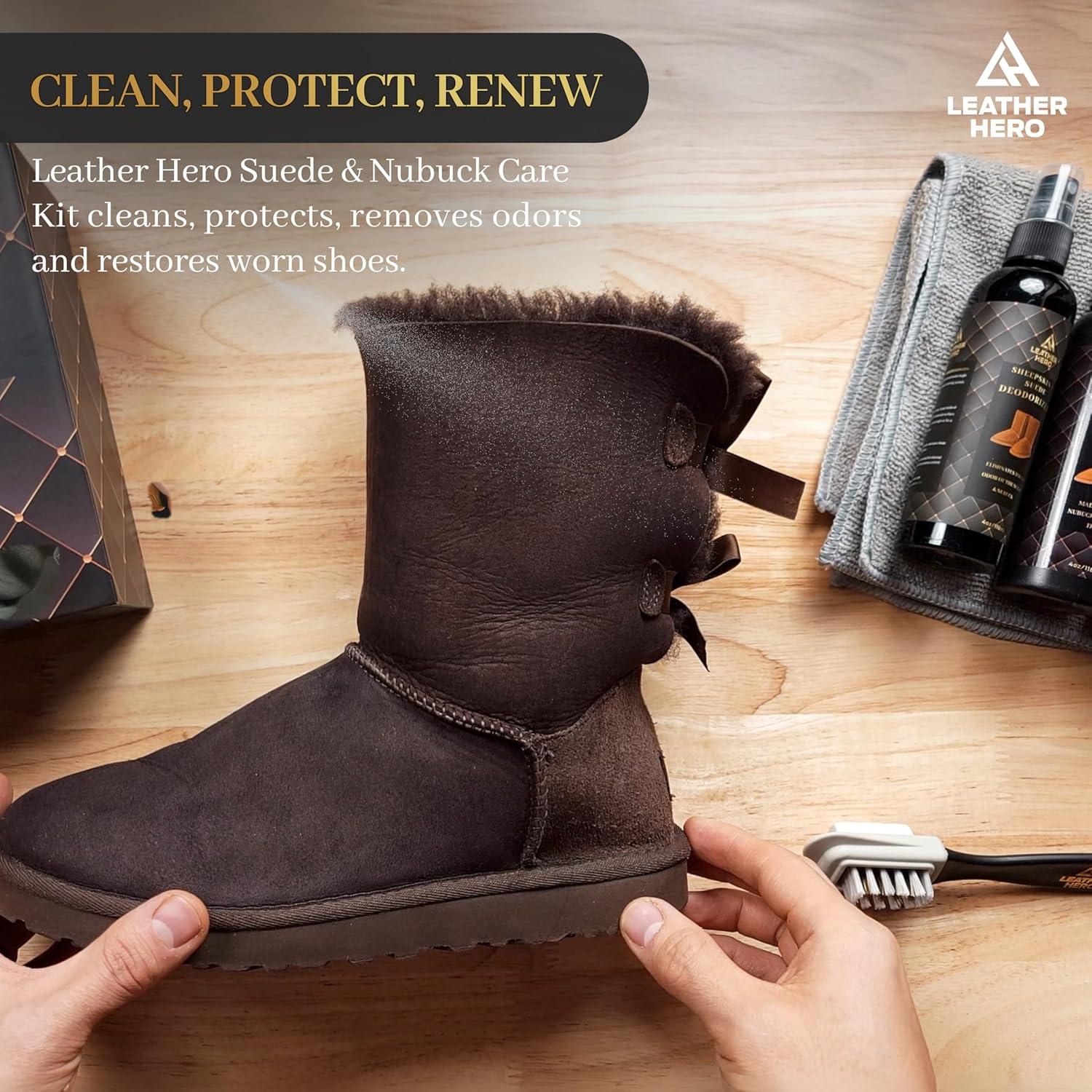 Kit de Cuidado de Ante y Nubuck - 6 Piezas - Ideal para Botas UGG