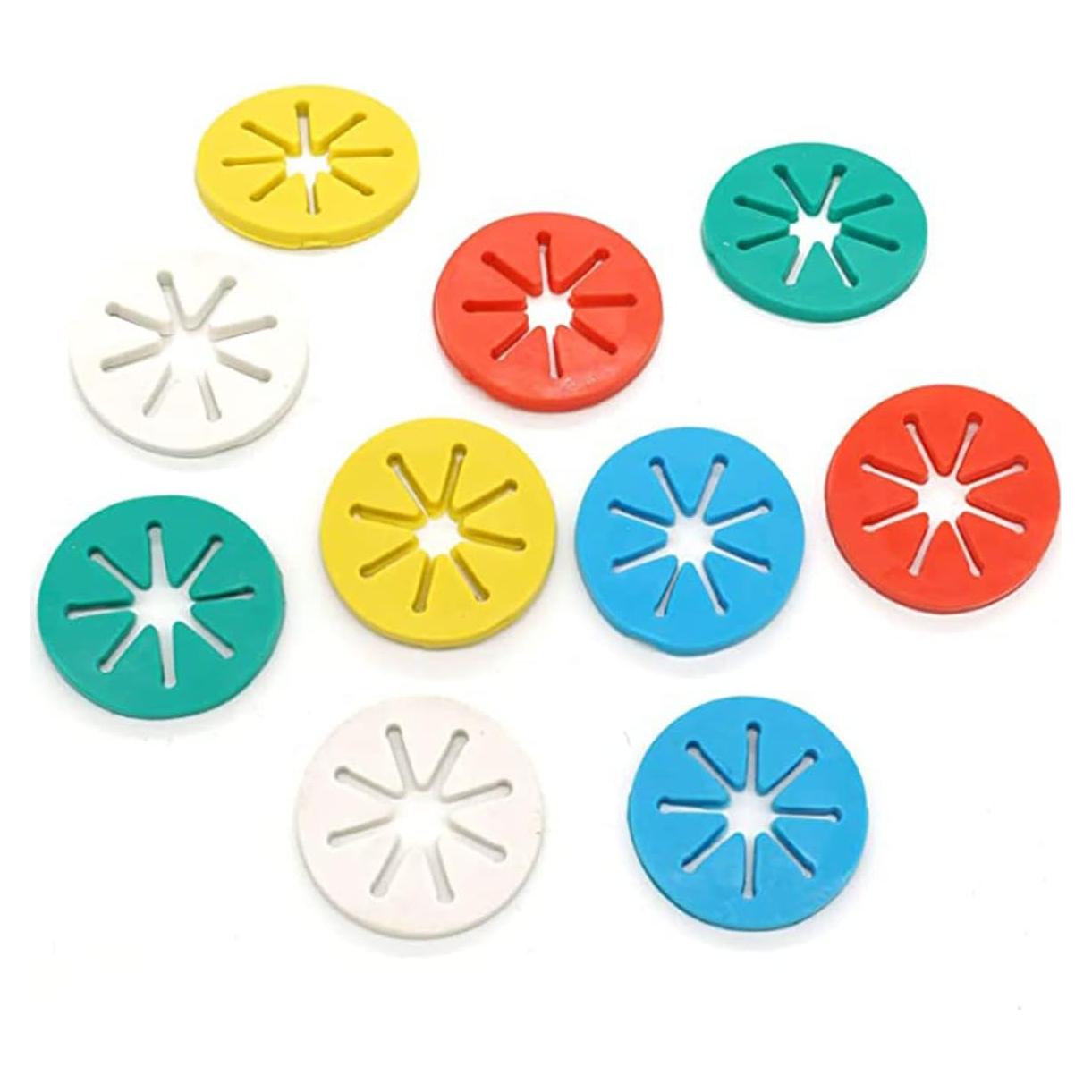 30 Anillos Sujetadores de Calcetines Sujosa Multicolor