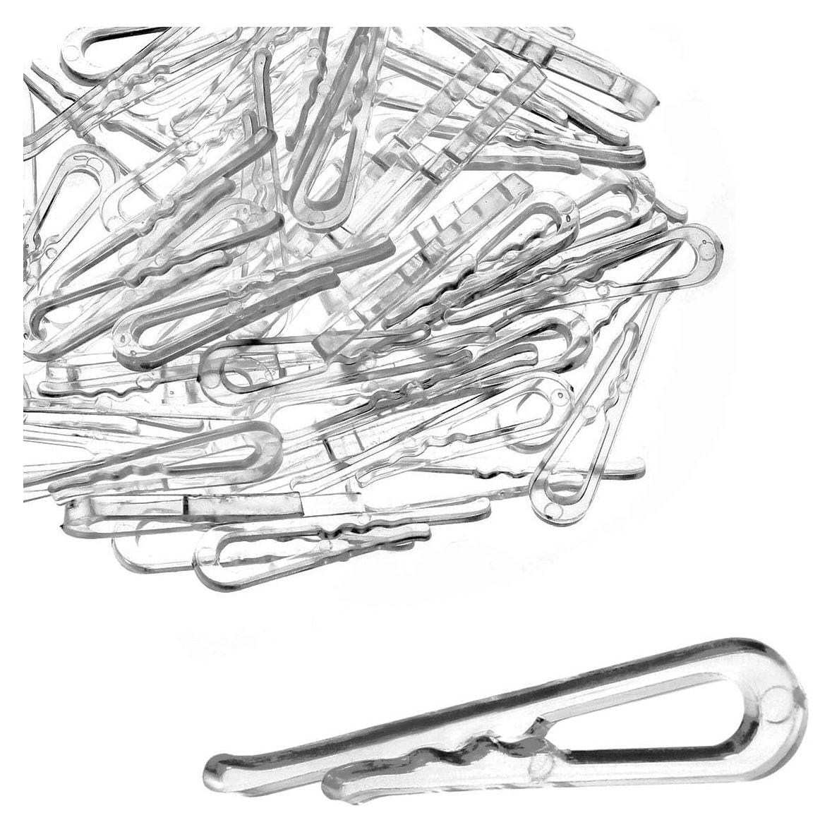 Clips de Plástico Transparente Tipo Cocodrilo MEETOOT 300pcs 38mm