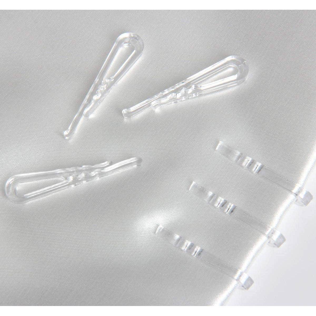 Clips de Plástico Transparente Tipo Cocodrilo MEETOOT 300pcs 38mm