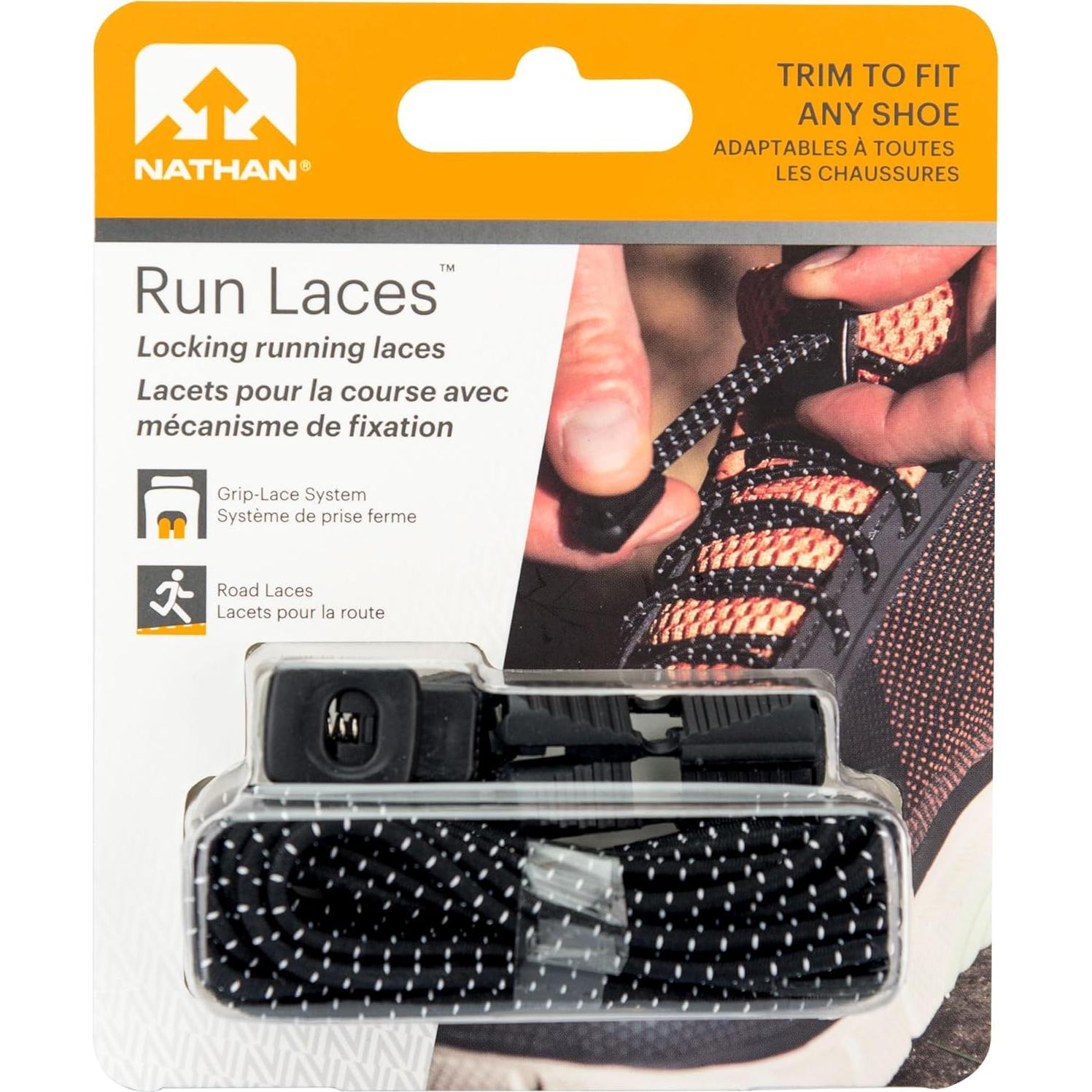 Cuerdas de zapato elásticas Nathan para correr y deportes