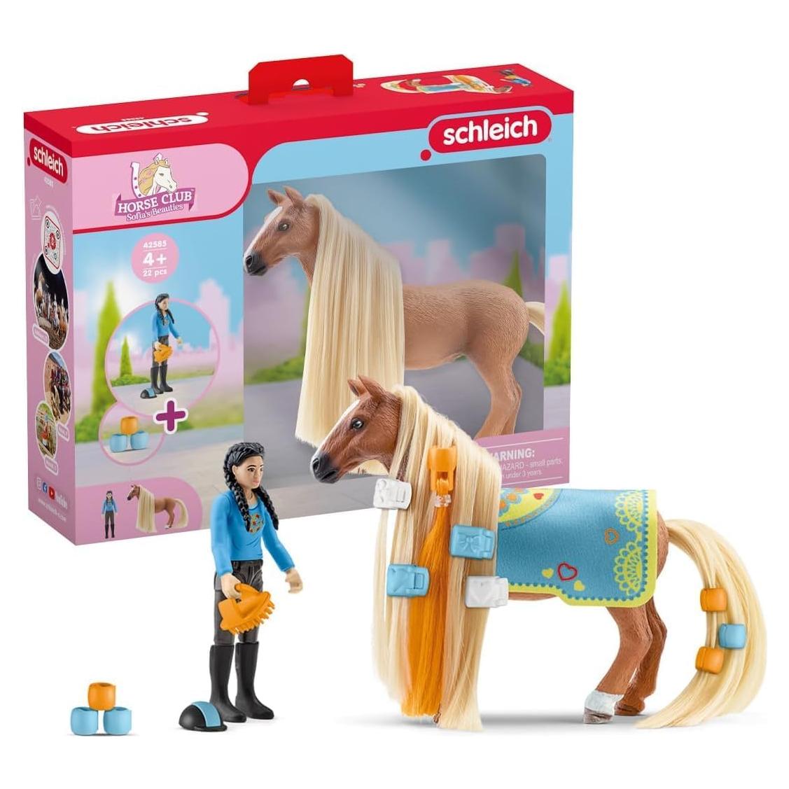 Set de Belleza Schleich Sofia's Beauties 18 Piezas Kim y Caballo