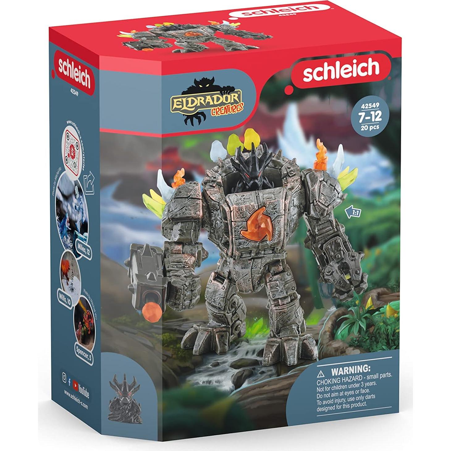 Robot Maestro Schleich ELDRADOR con Mini Criatura 20 Piezas