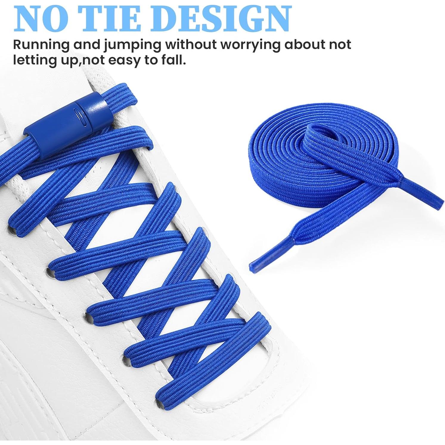 Cordones Elásticos Sin Nudos para Zapatillas - Negro