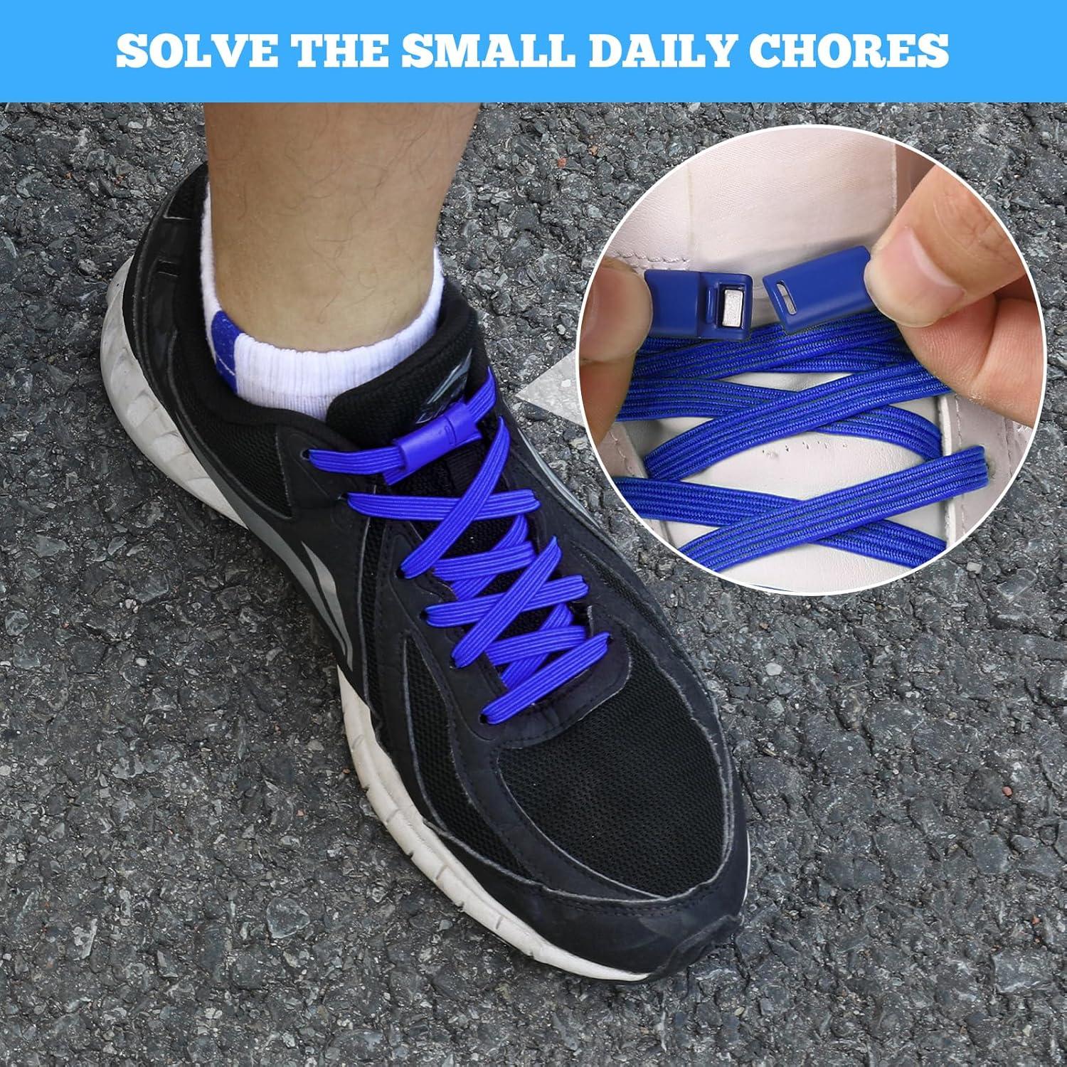 Cordones Elásticos Sin Nudos para Zapatillas - Negro