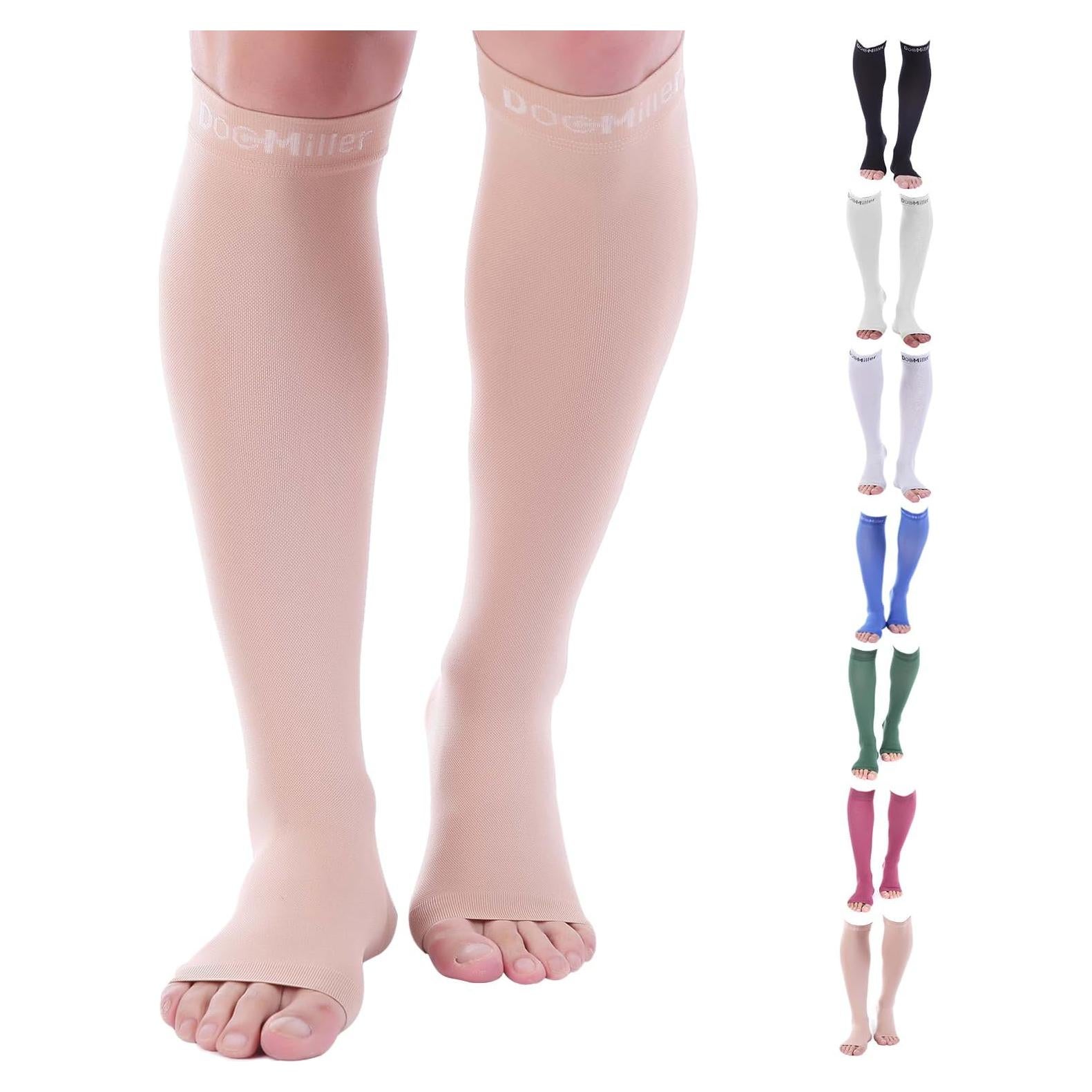 Calcetines de Compresión Abiertos Doc Miller 15-20 mmHg Unisex