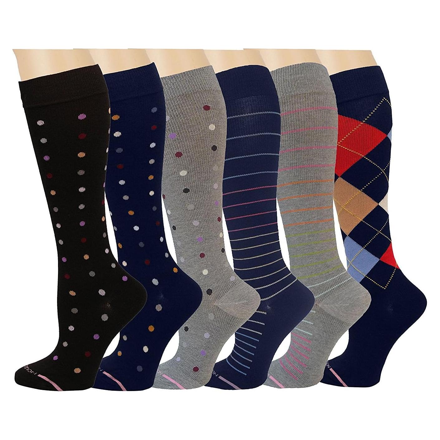 Paquete de 6 pares de calcetines de compresión Dr. Motion